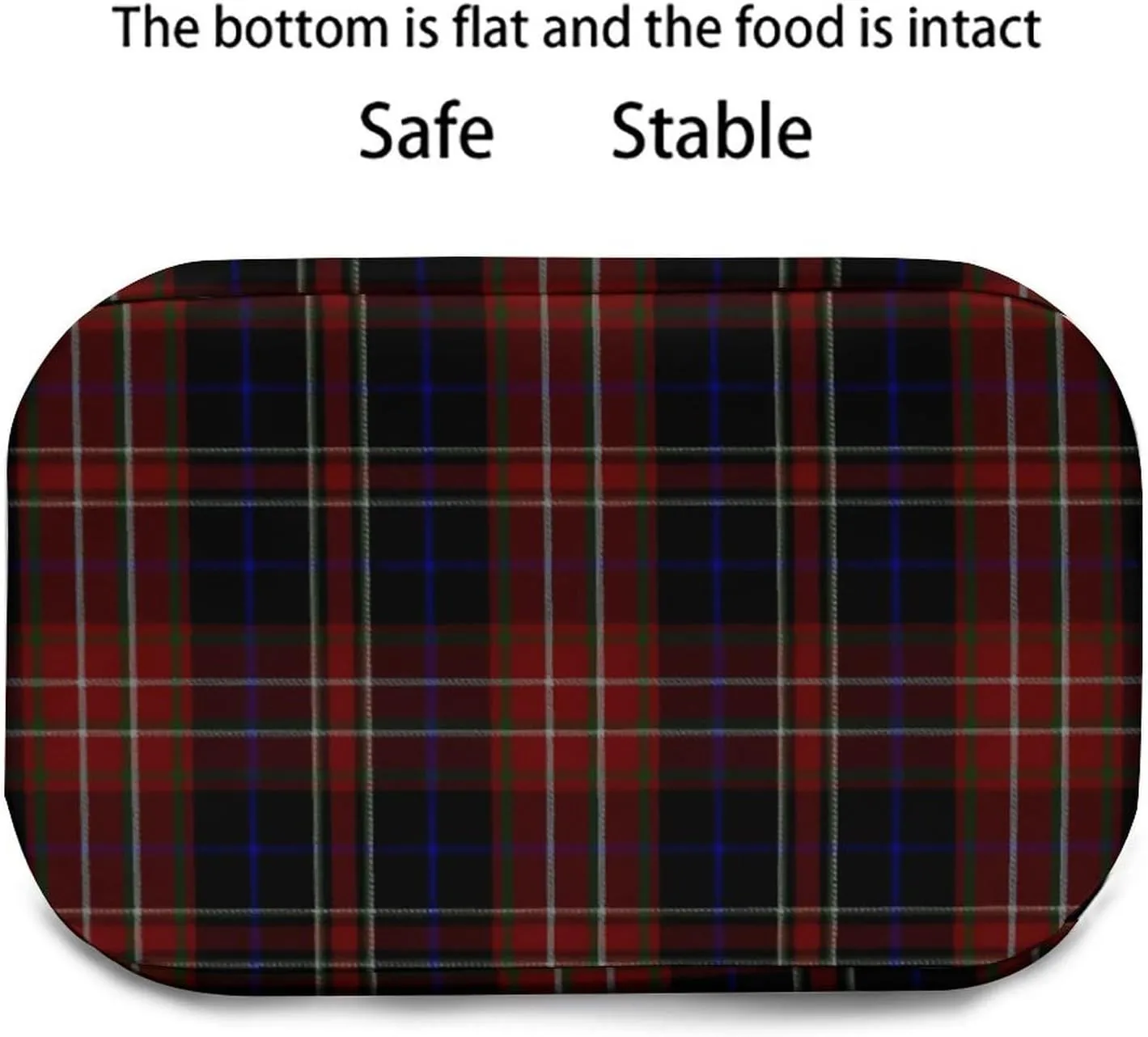 MacDonald Tartan Plaid Black Red Adjustable Shoulder Strap Insulated And Leak Proof Premium Lunch Bag Unisex