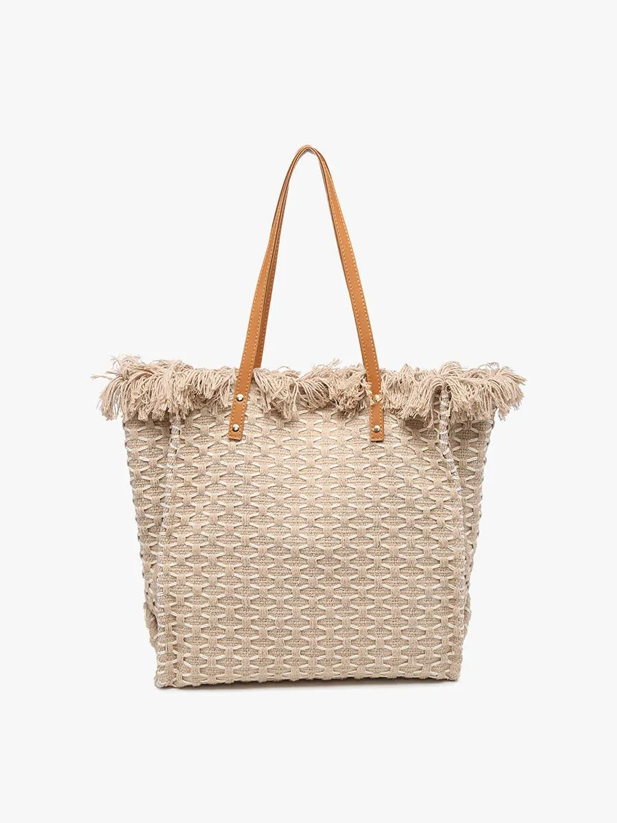 Madison Handwoven Fringe Tote