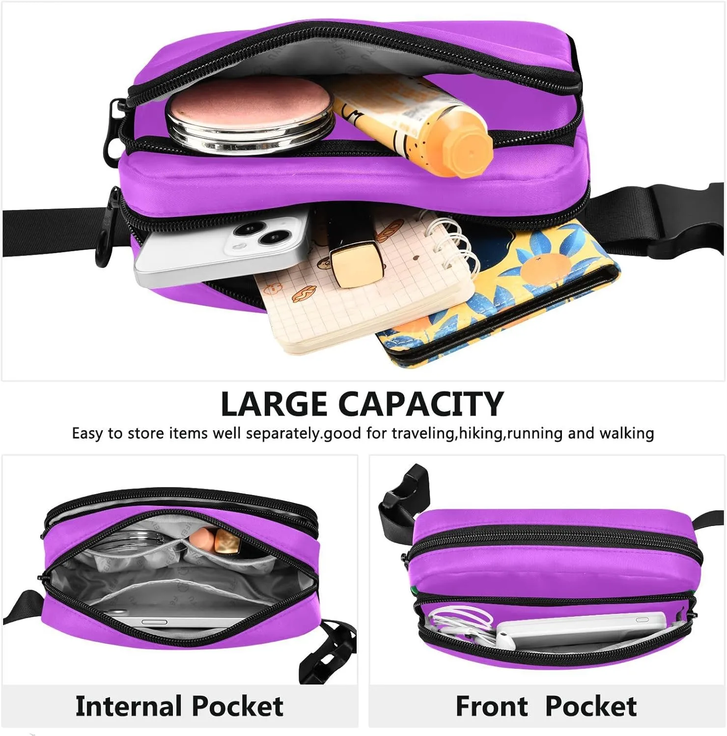 Mallow Belt Bag Fanny Packs for Women Men Everywhere Belt Bag with Adjustable Strap