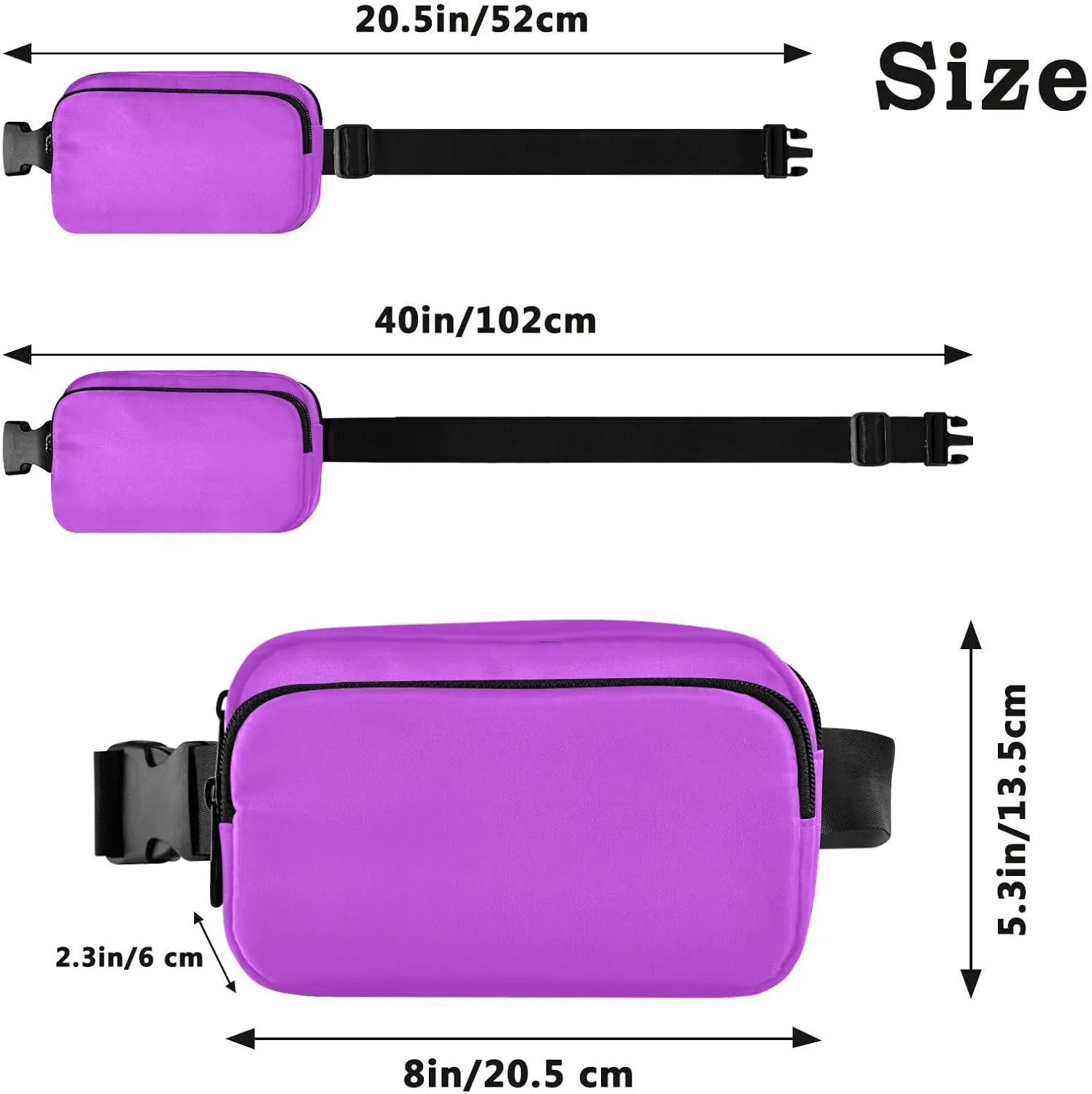 Mallow Belt Bag Fanny Packs for Women Men Everywhere Belt Bag with Adjustable Strap