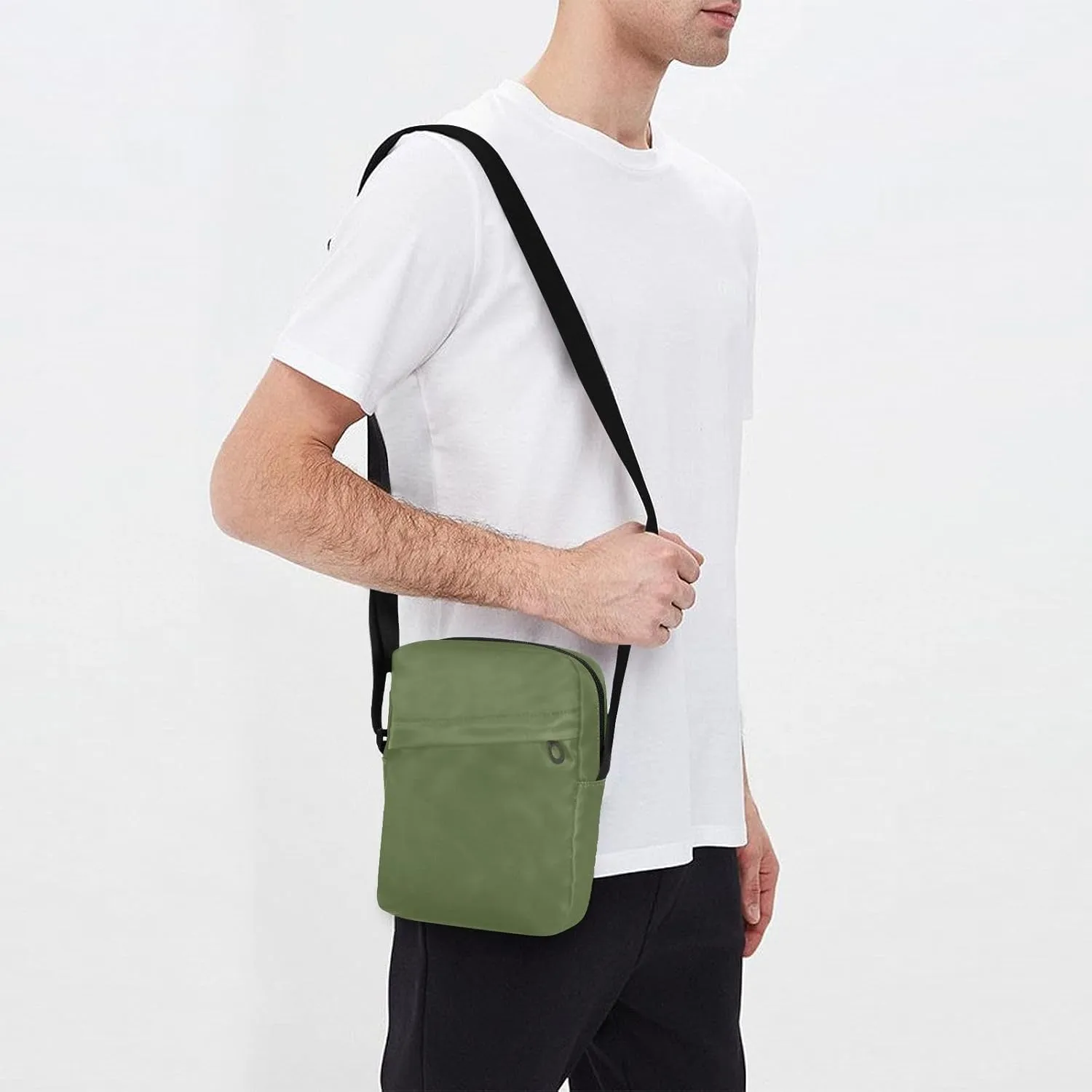 MCHIVER Small Messenger Bag Crossbody Bag for Men Women Cell Phone Shoulder Bag for Cycling Hiking Running