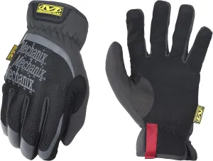 Mechanix Wear: FastFit Work Glove with Elastic Cuff for Secure Fit, Performance Gloves for Multi-Purpose Use, Touchscreen Capable Safety Gloves for Men (Black, X-Large)