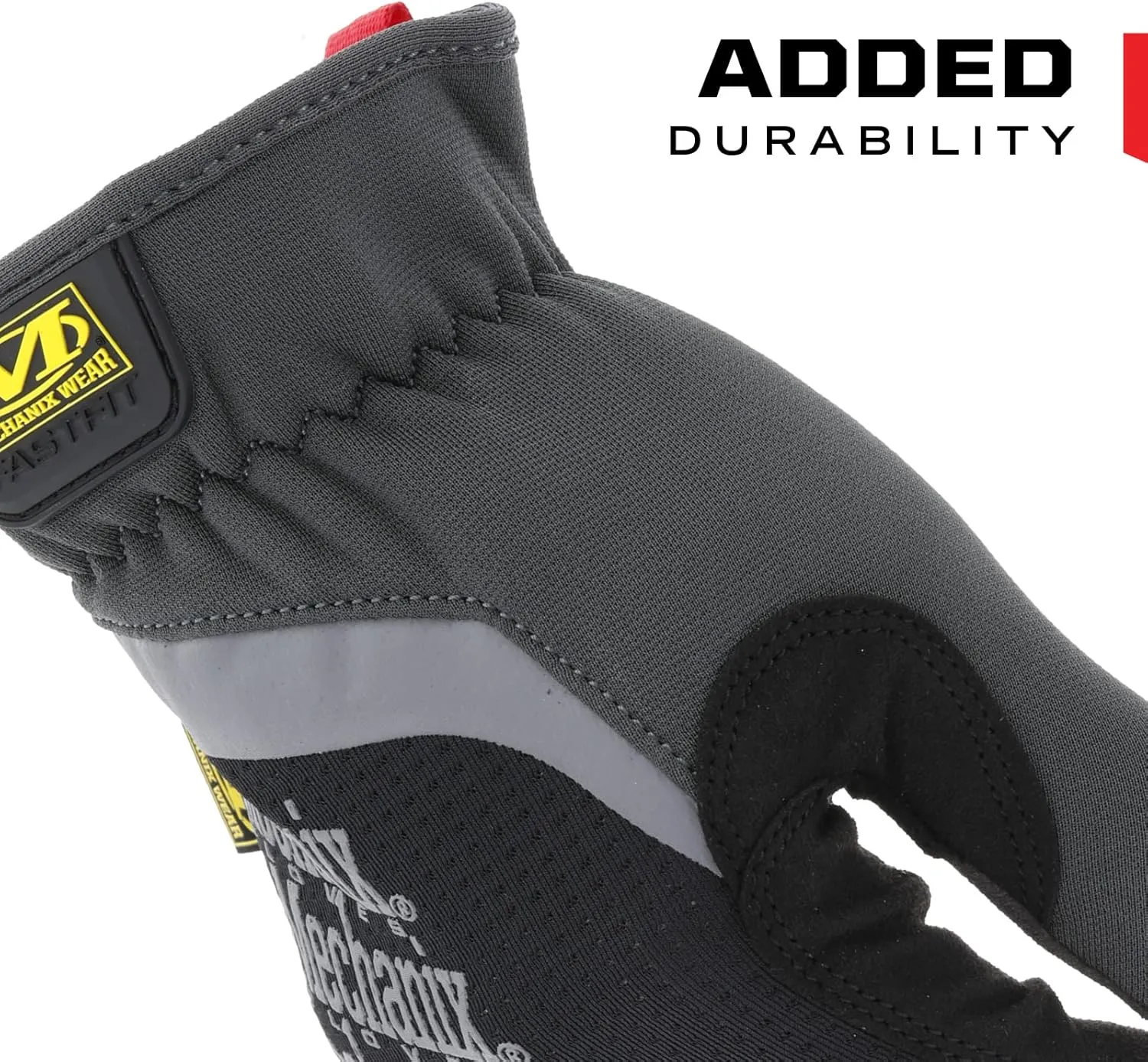 Mechanix Wear: FastFit Work Glove with Elastic Cuff for Secure Fit, Performance Gloves for Multi-Purpose Use, Touchscreen Capable Safety Gloves for Men (Black, X-Large)