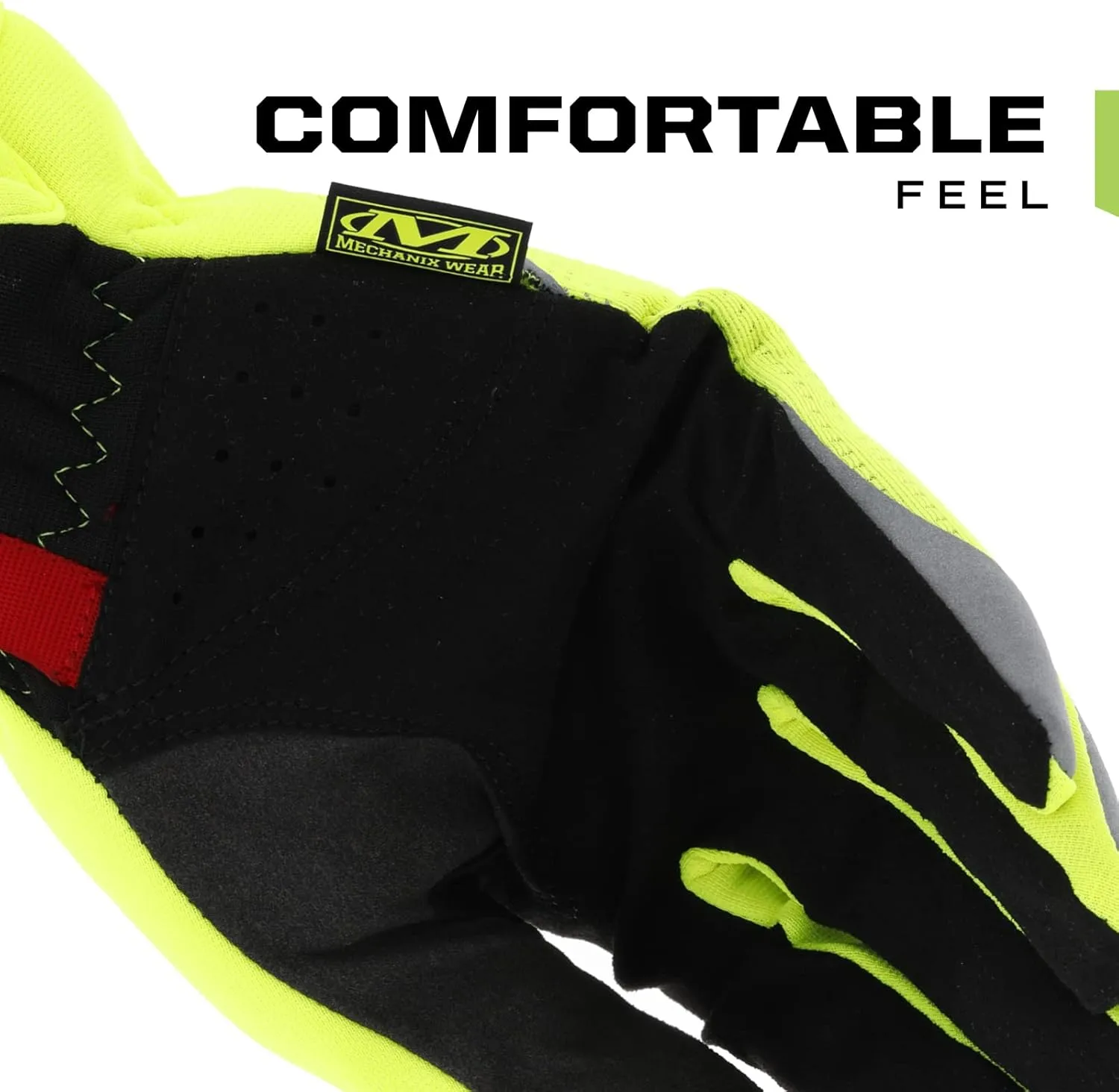 Mechanix Wear: Hi-Viz FastFit Work Gloves with Secure Fit Elastic Cuff, Reflective and High Visibility, Touchscreen Capable, Safety Gloves for Men, Multi-Purpose Use (Fluorescent Yellow, X-Large)