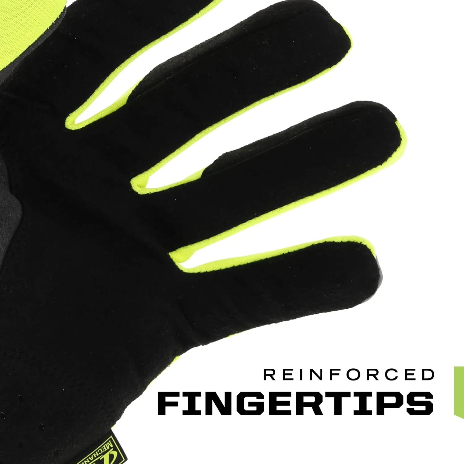 Mechanix Wear: Hi-Viz FastFit Work Gloves with Secure Fit Elastic Cuff, Reflective and High Visibility, Touchscreen Capable, Safety Gloves for Men, Multi-Purpose Use (Fluorescent Yellow, X-Large)