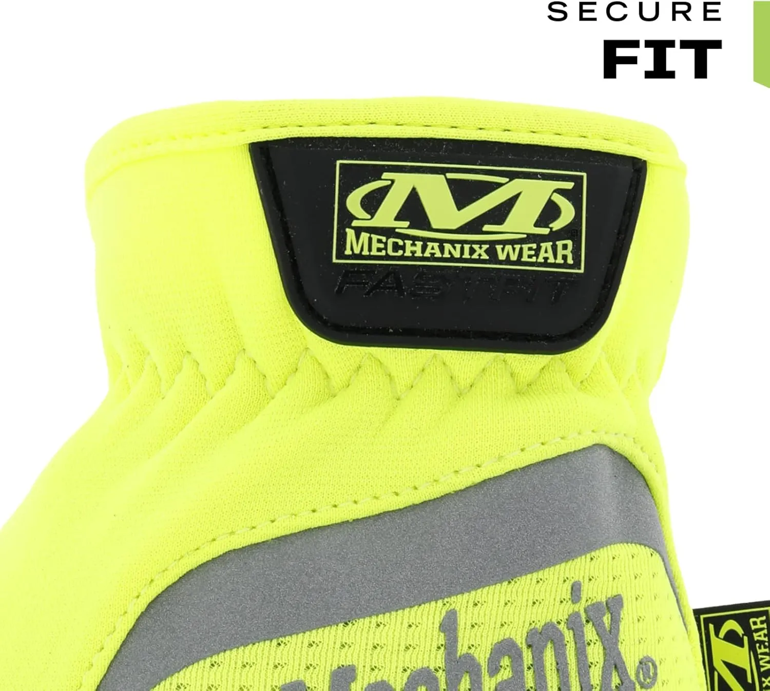 Mechanix Wear: Hi-Viz FastFit Work Gloves with Secure Fit Elastic Cuff, Reflective and High Visibility, Touchscreen Capable, Safety Gloves for Men, Multi-Purpose Use (Fluorescent Yellow, X-Large)