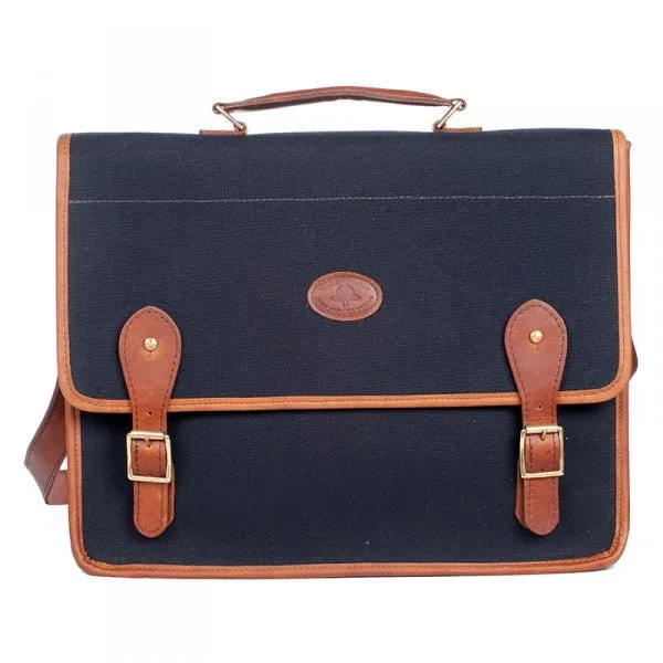 Melvill & Moon Canvas Mombasa Mail Bag | Black