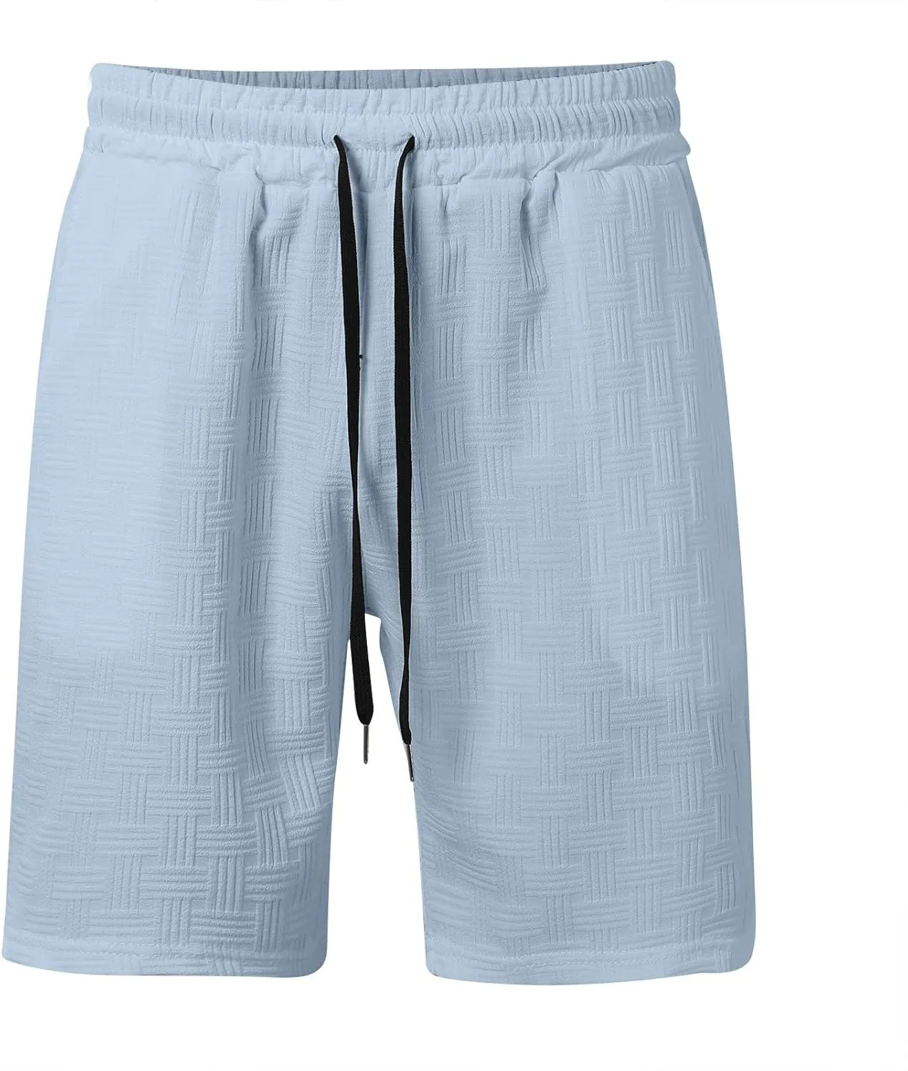 Men's 2 Piece Short Sets Summer Outfits Short Sleeve Solid Color Breathable Polo Shirt & Shorts Set Casual Beach Outfits