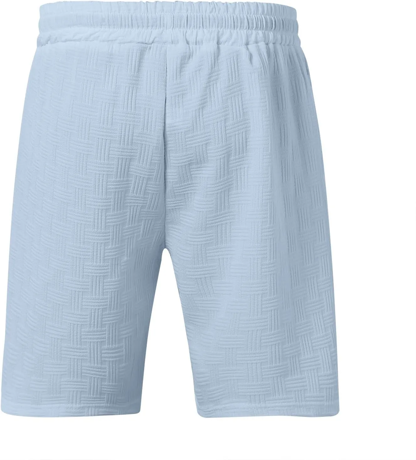 Men's 2 Piece Short Sets Summer Outfits Short Sleeve Solid Color Breathable Polo Shirt & Shorts Set Casual Beach Outfits