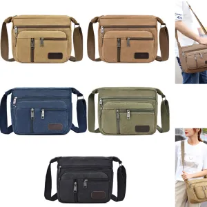 Men’s &  Women’s Canvas Cross Body Messenger Satchel Bag