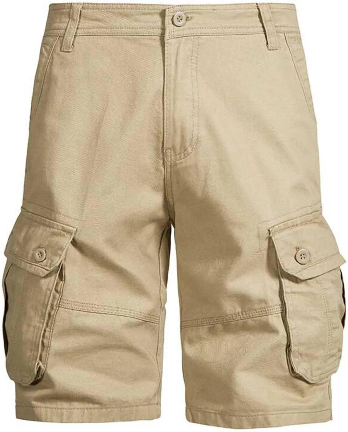 Men's Big and Tall Shorts Cargo Utility Design Stretch Fabric Heavy Duty Outdoor Casual Summer Wear