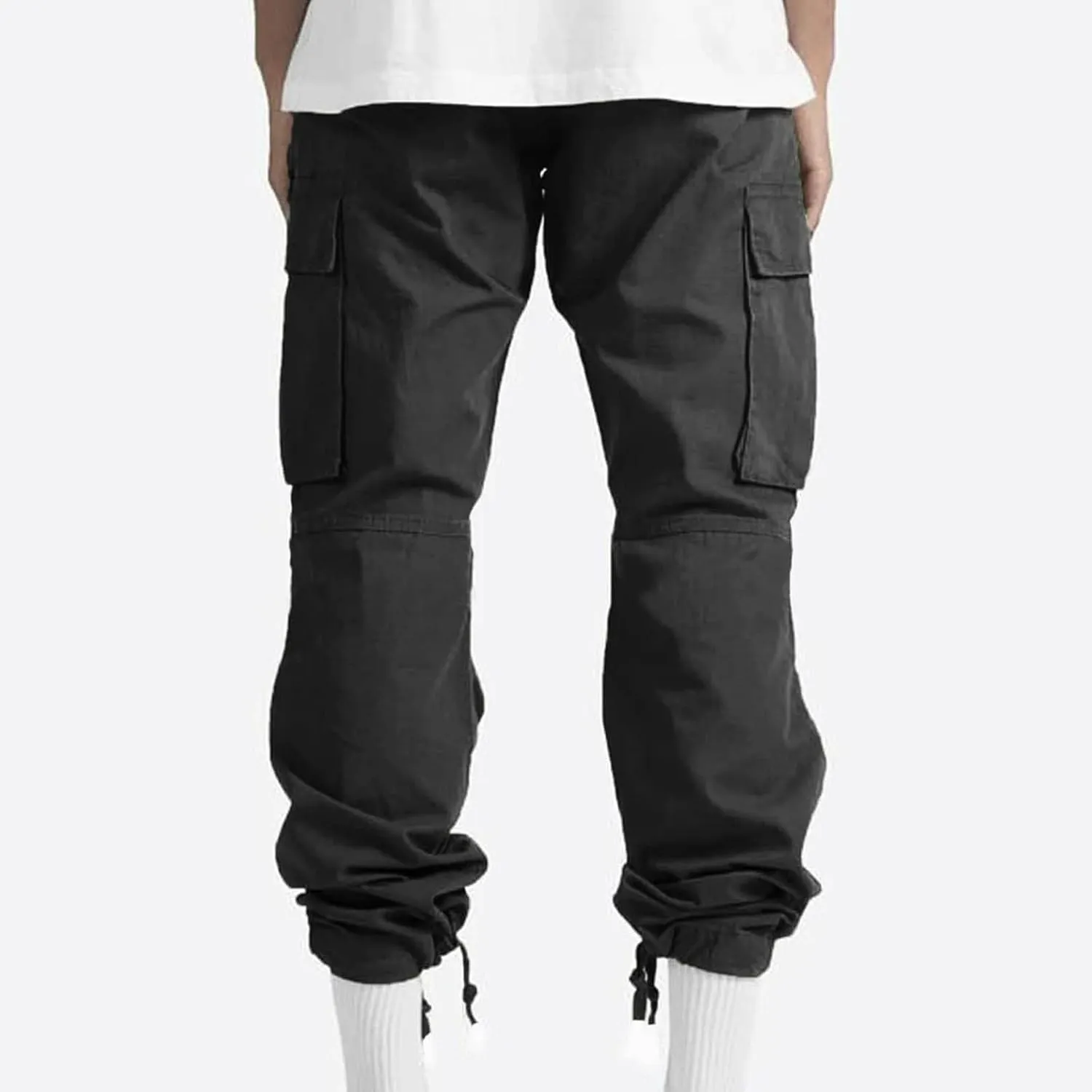 Mens Cargo Pants Casual Baggy Utility Work Hiking Joggers Athletic Big and Tall Sweatpants with Multi Pockets