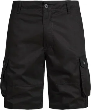Mens Cargo Shorts Durable Workwear Stretch Waist Outdoor Utility Pockets Casual Summer Hiking Shorts for Men