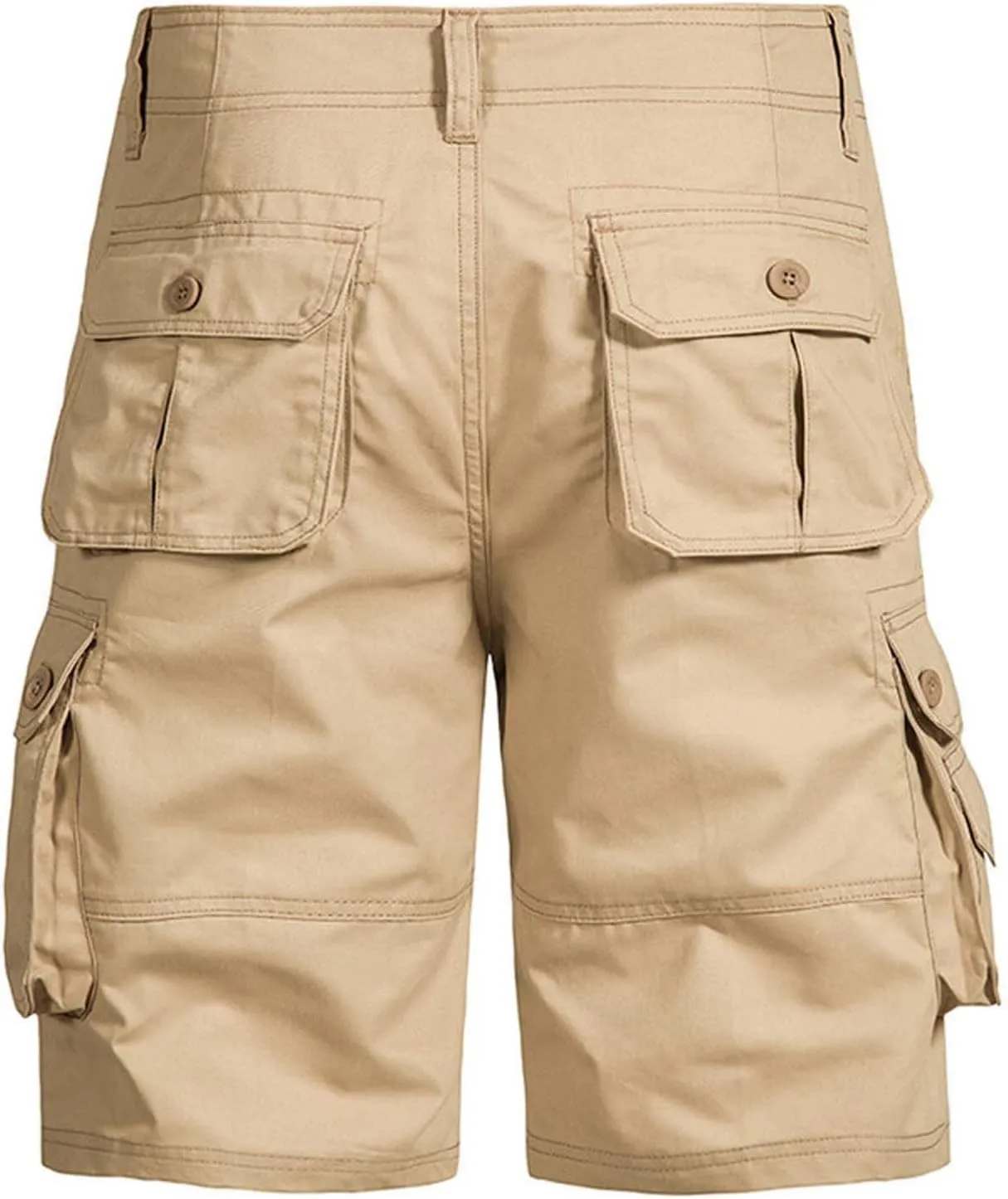 Mens Cargo Shorts Durable Workwear Stretch Waist Outdoor Utility Pockets Casual Summer Hiking Shorts for Men