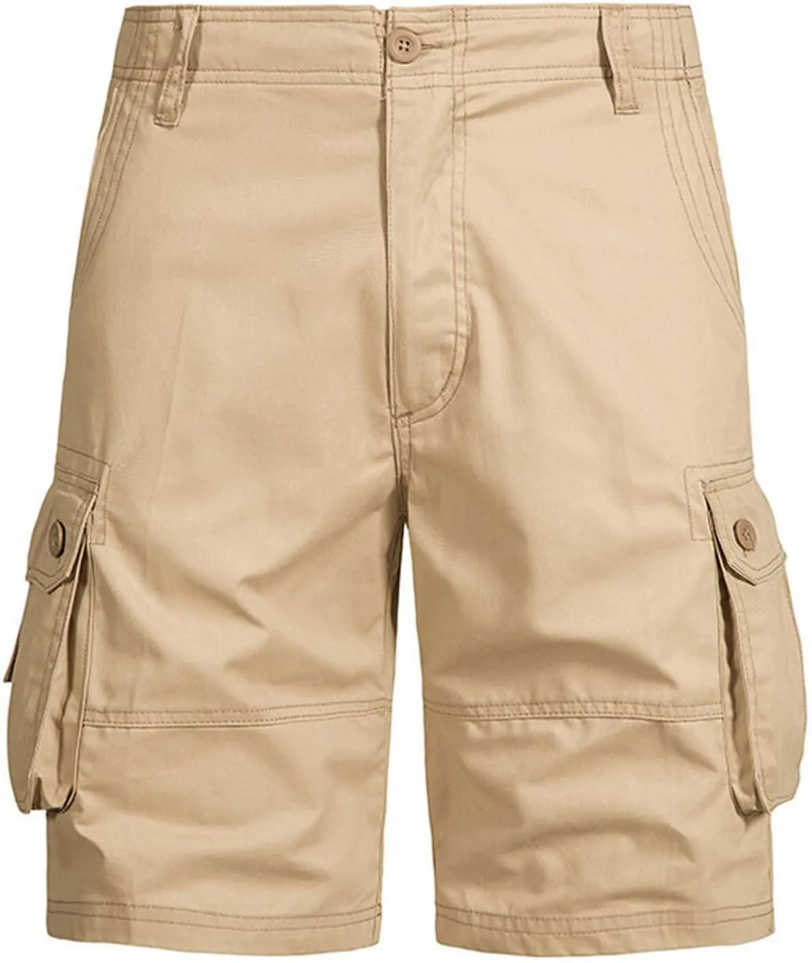 Mens Cargo Shorts Durable Workwear Stretch Waist Outdoor Utility Pockets Casual Summer Hiking Shorts for Men