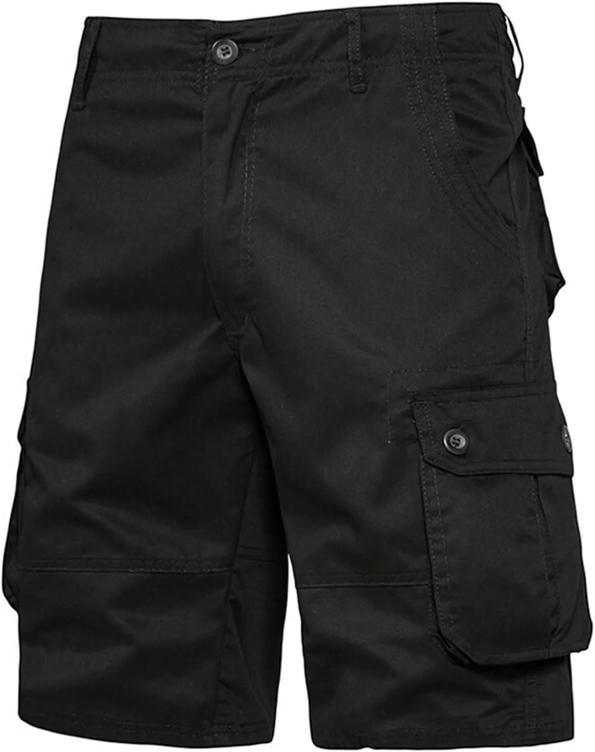 Mens Cargo Shorts Durable Workwear Stretch Waist Outdoor Utility Pockets Casual Summer Hiking Shorts for Men