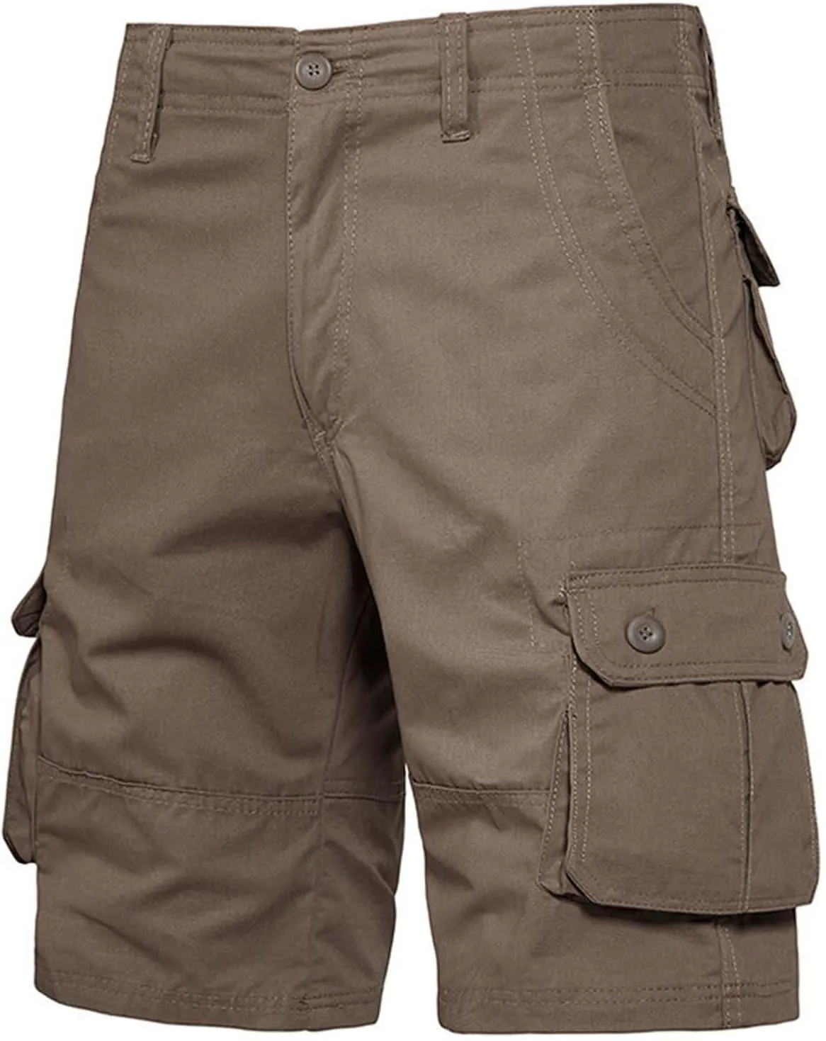 Mens Cargo Shorts Durable Workwear Stretch Waist Outdoor Utility Pockets Casual Summer Hiking Shorts for Men