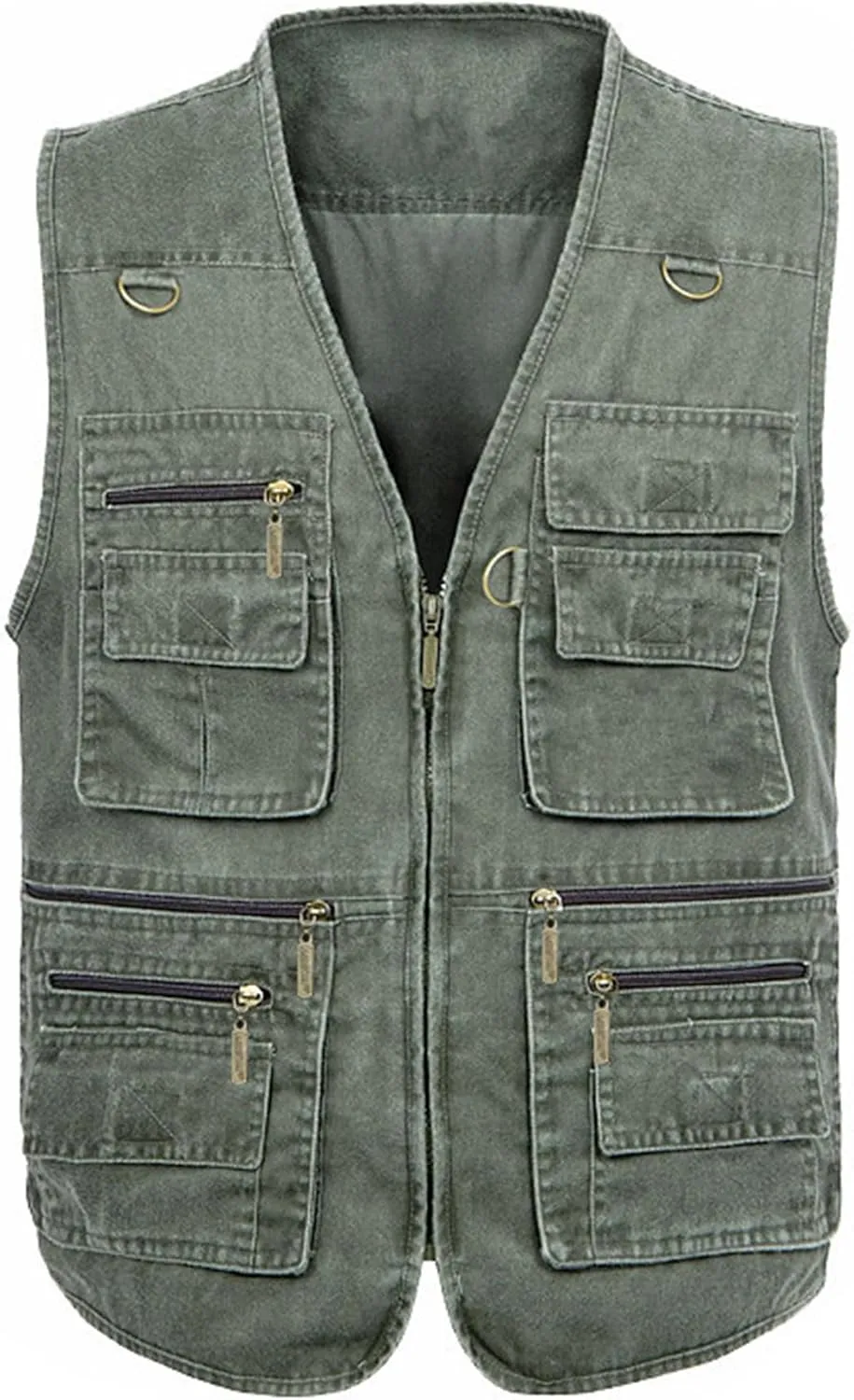 Men's Lightweight Utility Fishing Vest V Neck Safari Photographer Vests