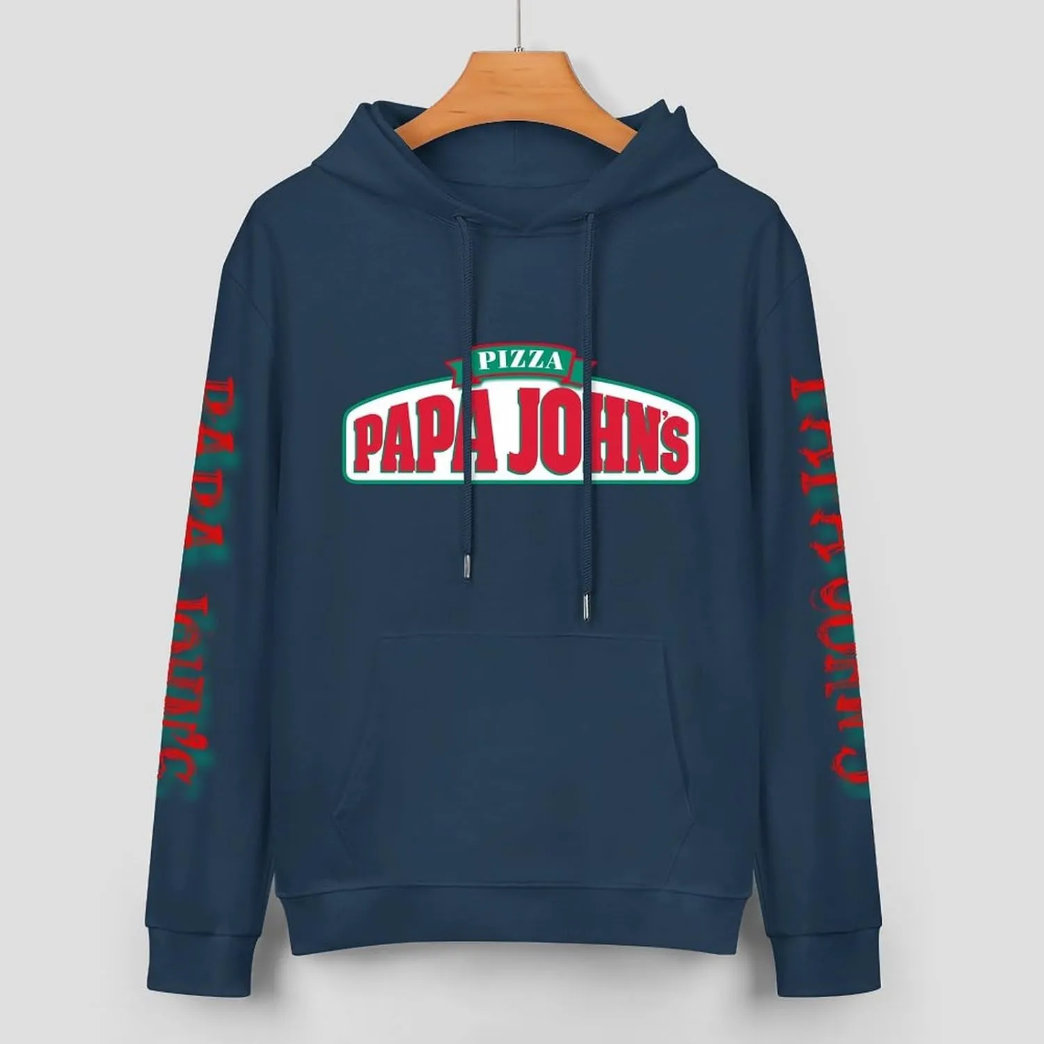 Men's Logo Graphic Cotton Hoodie with Big Pocket Long Sleeve Soft Pullover Sweatshirt for Men Work Clothes Tops Hoody