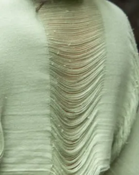 Men's Raw Cotton Frayed Kaftan