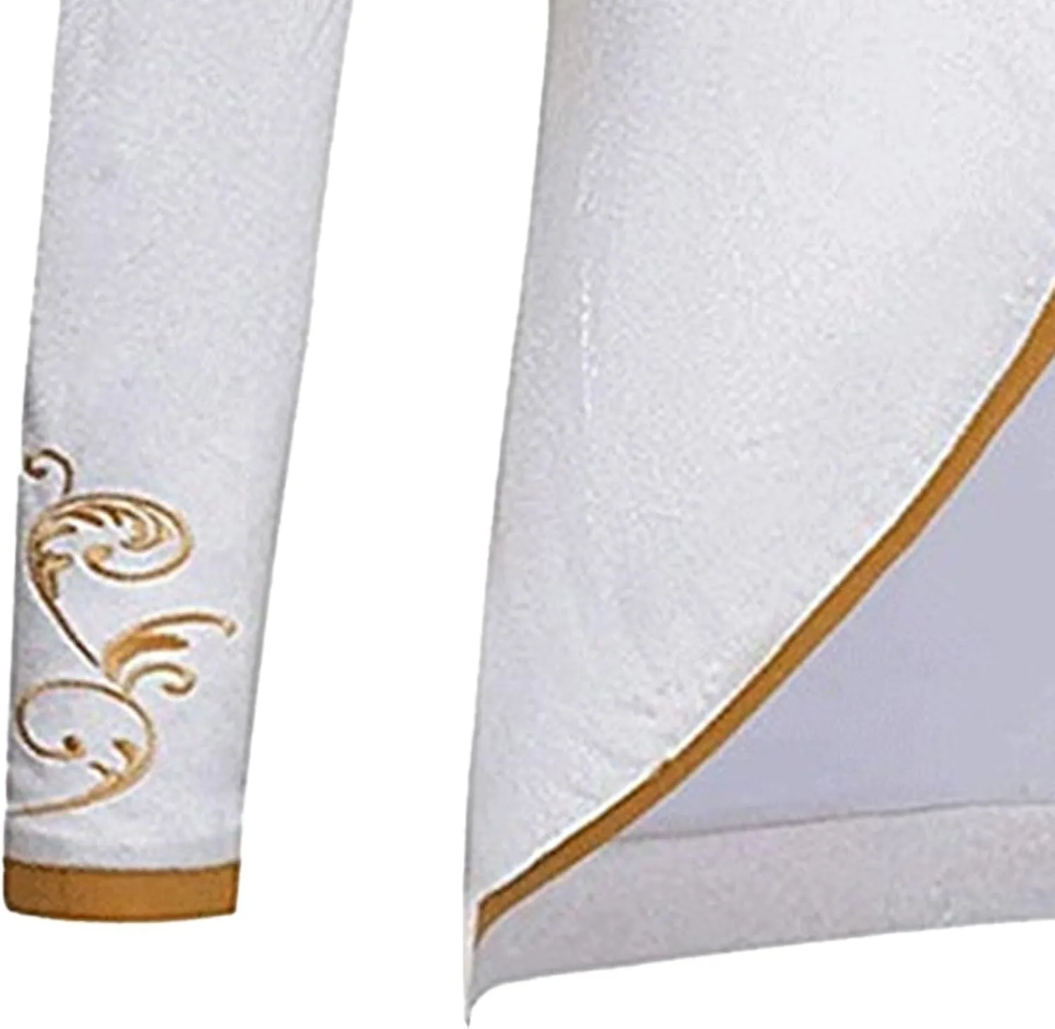 Men's Royal Prince Gold Embroidered Suit Jacket Court Fashion Uniform Jacket Suit Military Blazers Parade Punk