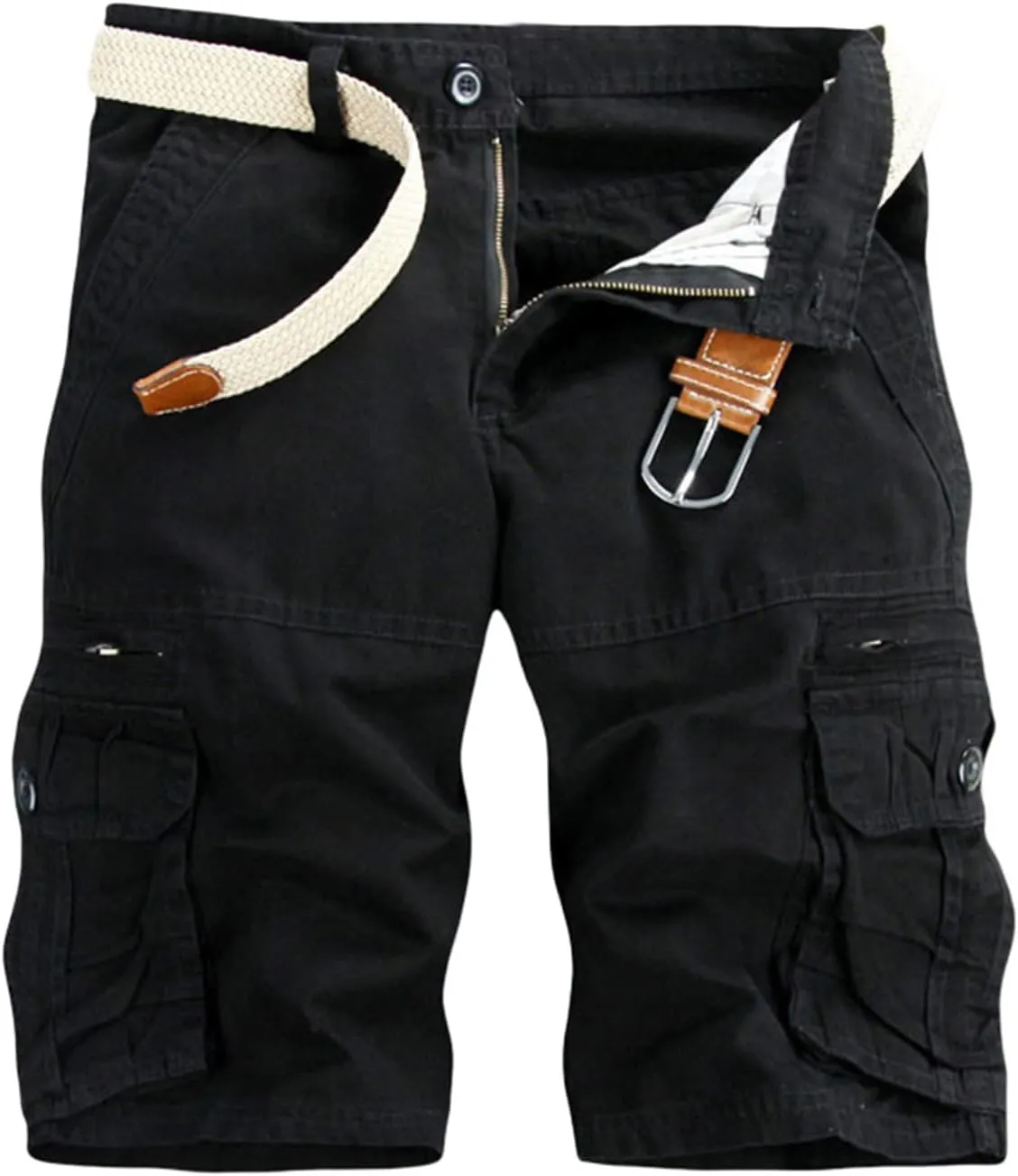 Men's Stretch Cargo Shorts Military Tactical Utility Pockets Big and Tall Fit Comfortable Workwear Shorts