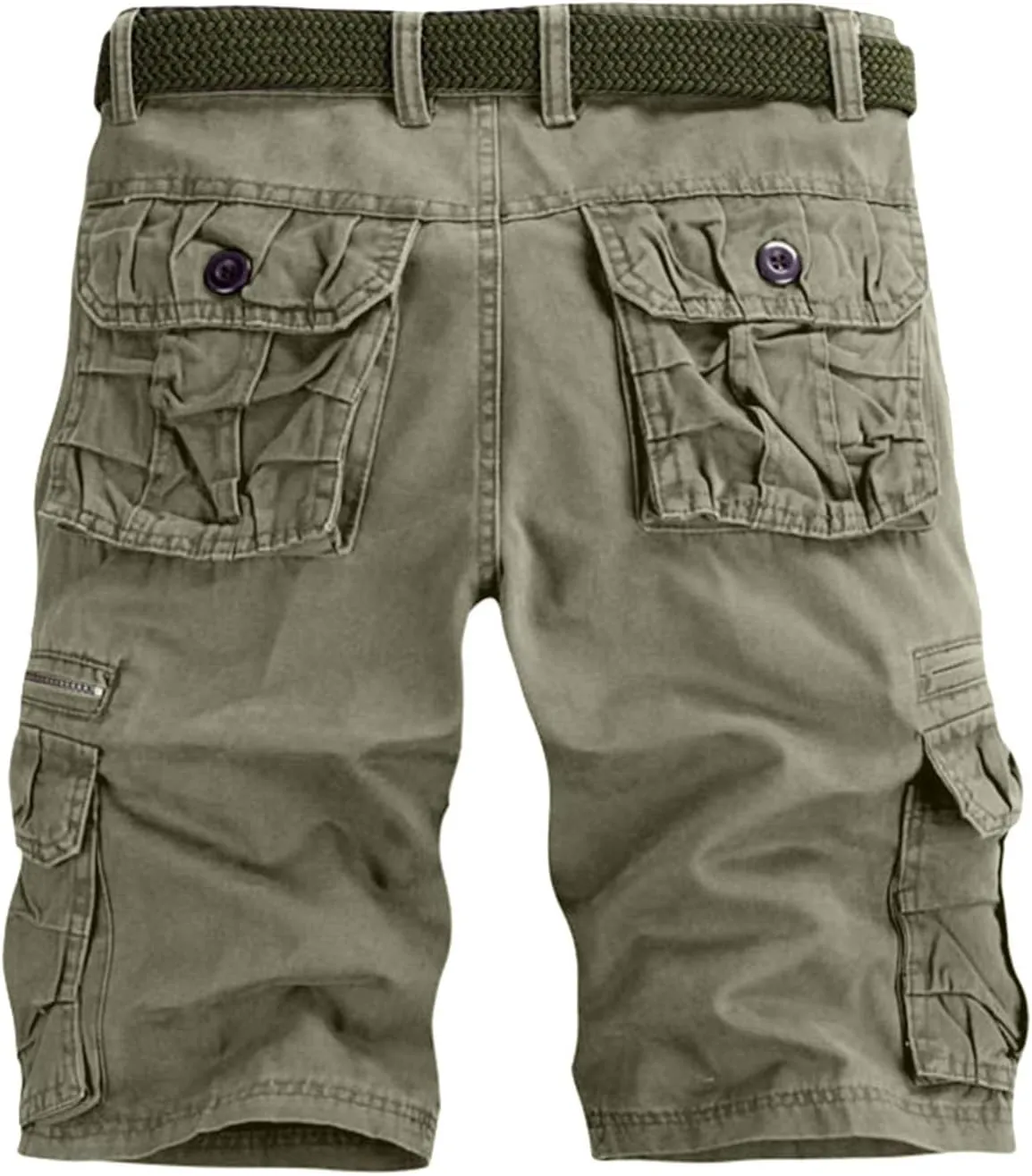 Men's Stretch Cargo Shorts Military Tactical Utility Pockets Big and Tall Fit Comfortable Workwear Shorts