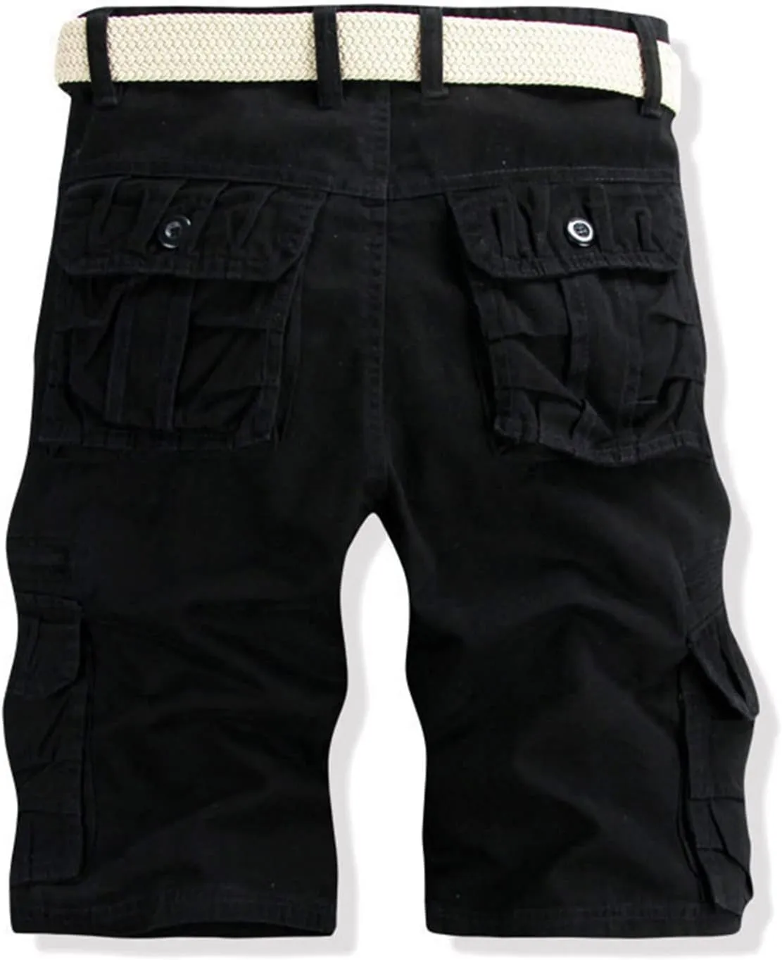 Men's Stretch Cargo Shorts Military Tactical Utility Pockets Big and Tall Fit Comfortable Workwear Shorts