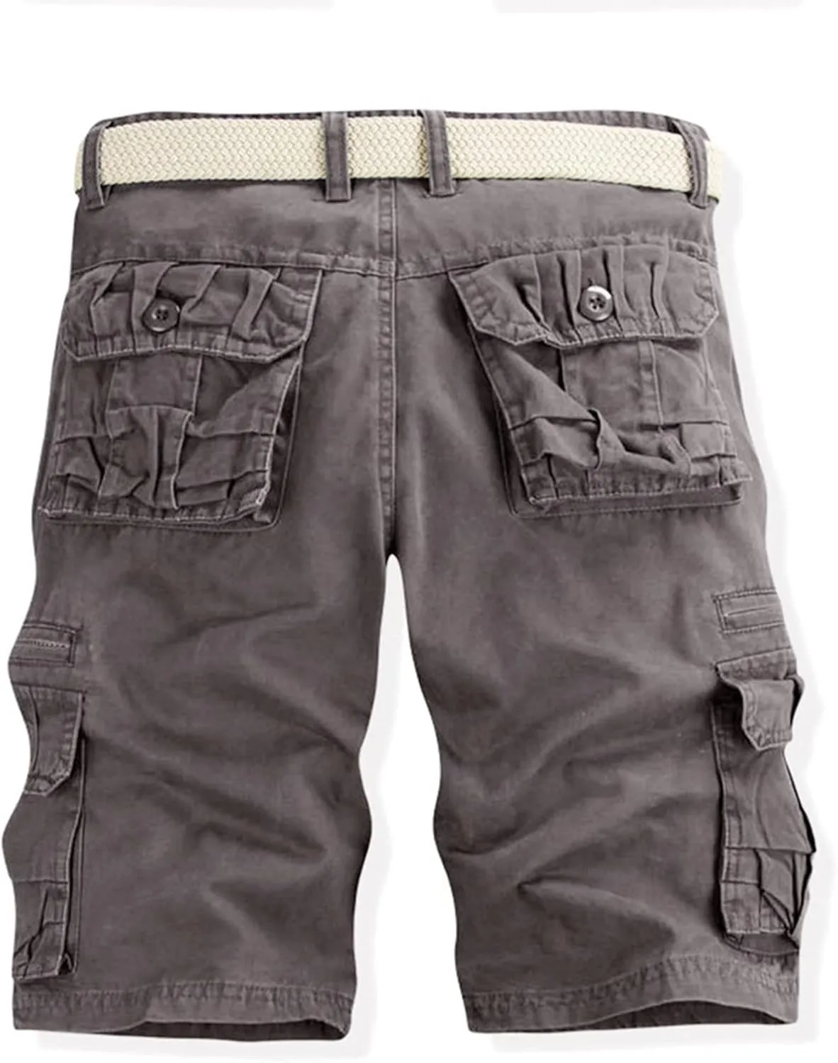 Men's Stretch Cargo Shorts Military Tactical Utility Pockets Big and Tall Fit Comfortable Workwear Shorts