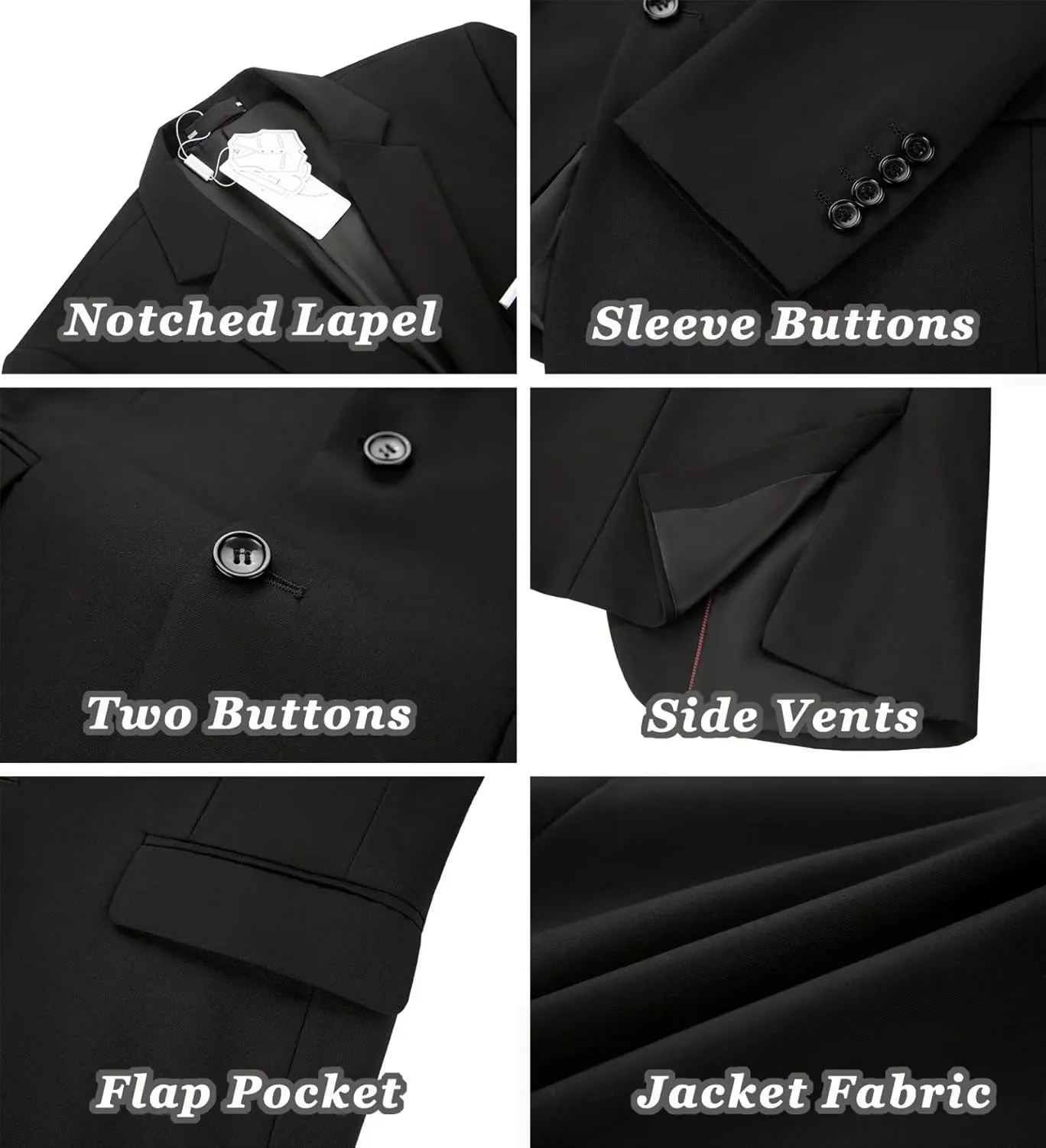 Mens Suit Jackets Casual Two Button Slim Fit Blazers Suit Separates Coat Sport Coats with Pockets for Wedding Prom Party