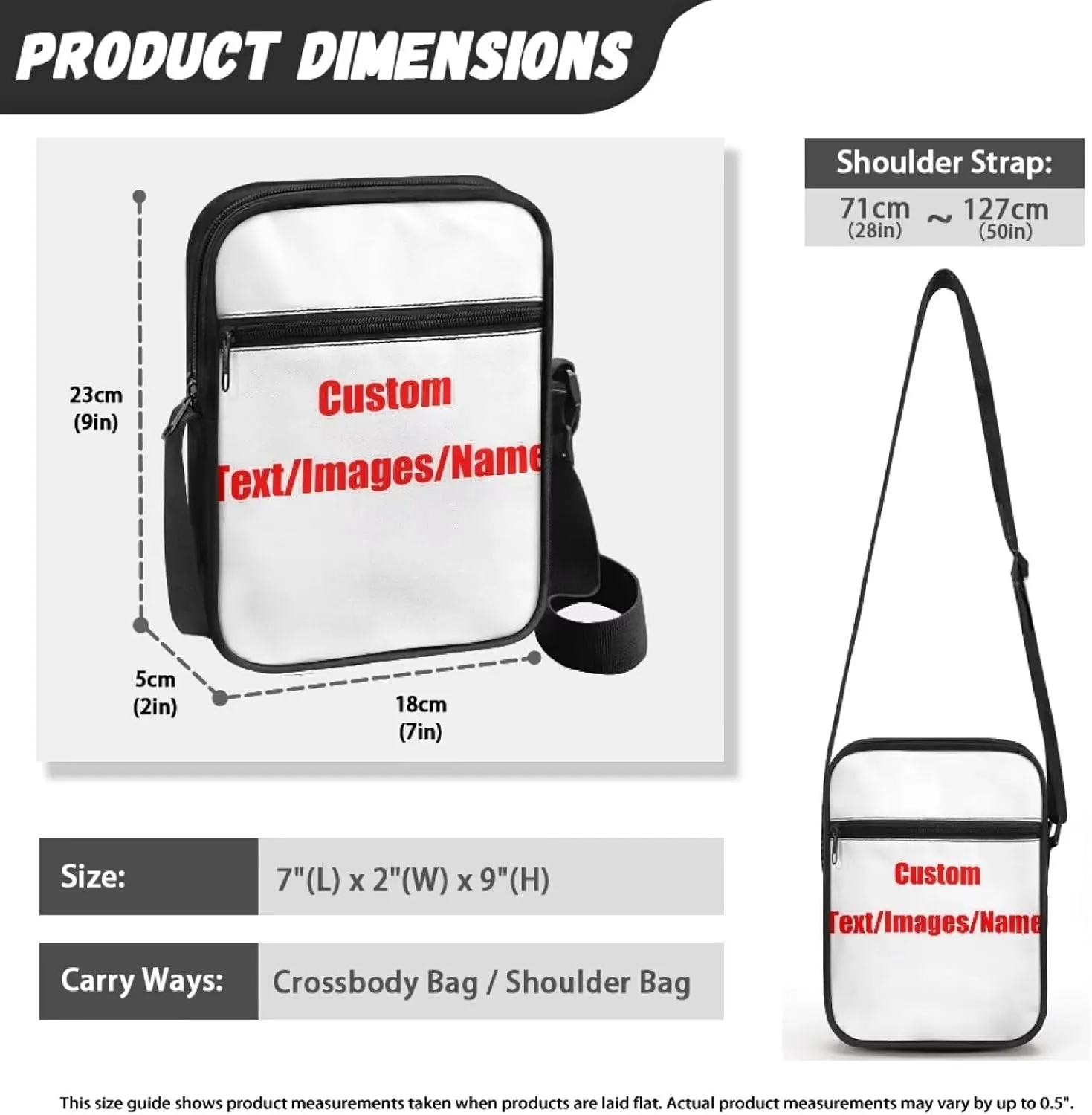 Messenger Bag for Women Lightweight Adjustable Crossbody Bag Compact Sling Satchel Casual Purse for Travel Everyday