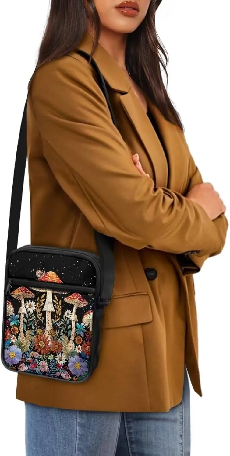 Messenger Bag Satchel Crossbody Bags for Men and Women Unisex Lightweight Small Travel Portable Zipper Office Bag