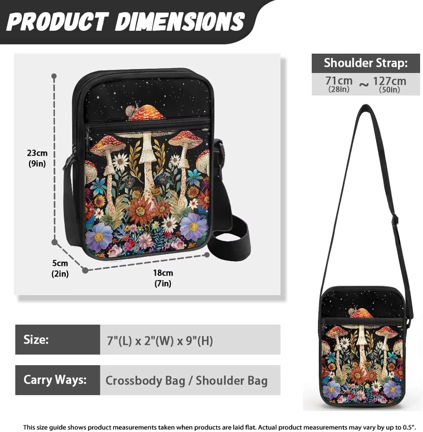 Messenger Bag Satchel Crossbody Bags for Men and Women Unisex Lightweight Small Travel Portable Zipper Office Bag