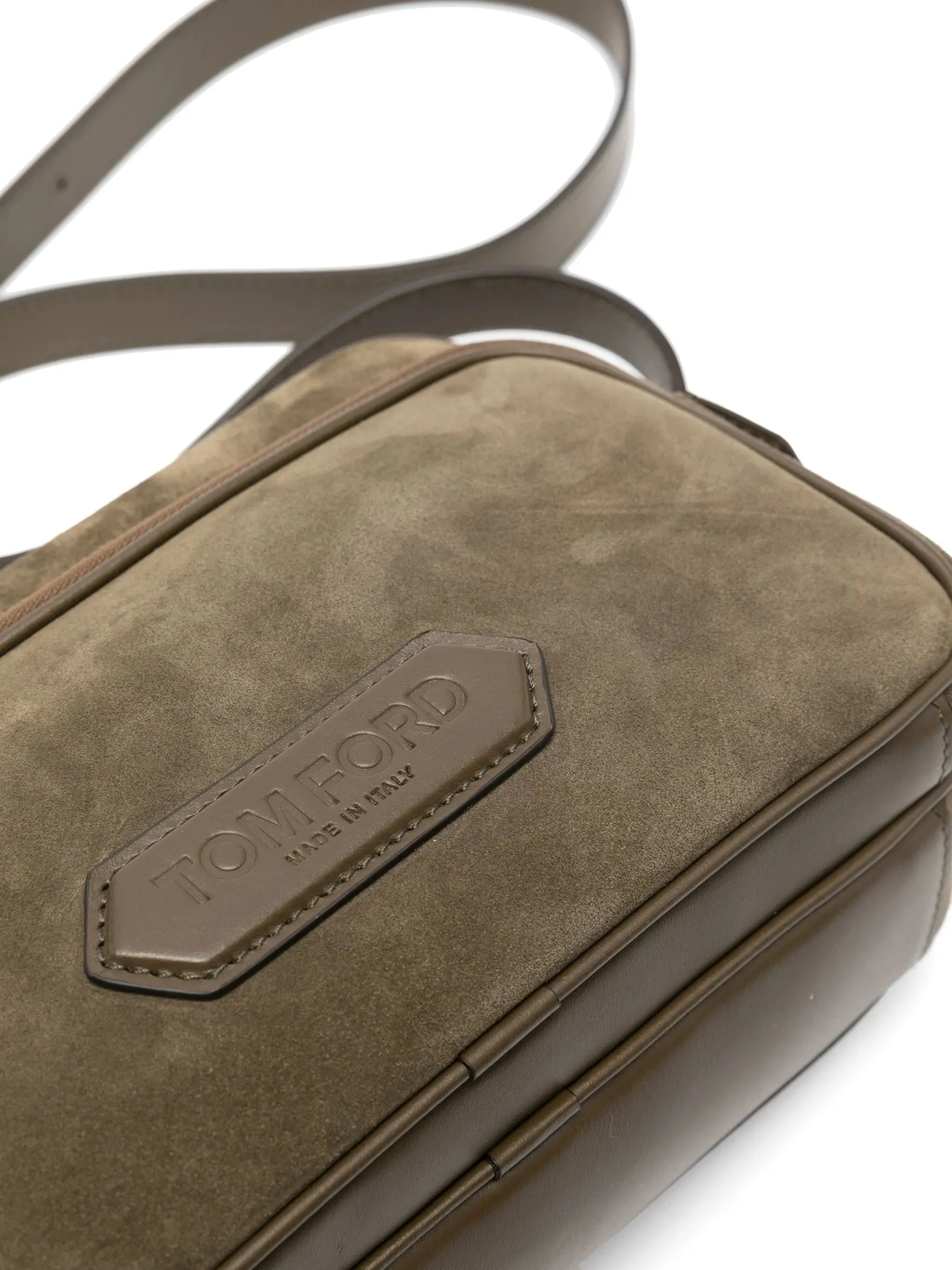 messenger Consistent quality Holiday special logo-patch bag suede