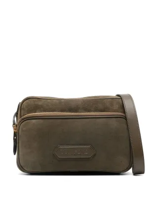 messenger Consistent quality Holiday special logo-patch bag suede