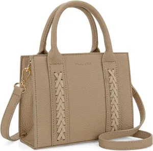 Milan Chiva Mini Satchel Purse for Women Cute Small Handbag Elegant Top Handle Purse with Adjustable Strap
