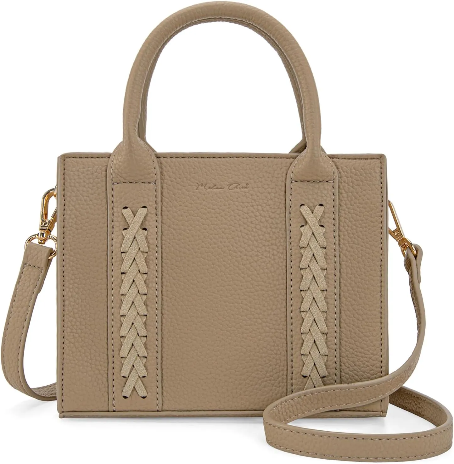 Milan Chiva Mini Satchel Purse for Women Cute Small Handbag Elegant Top Handle Purse with Adjustable Strap