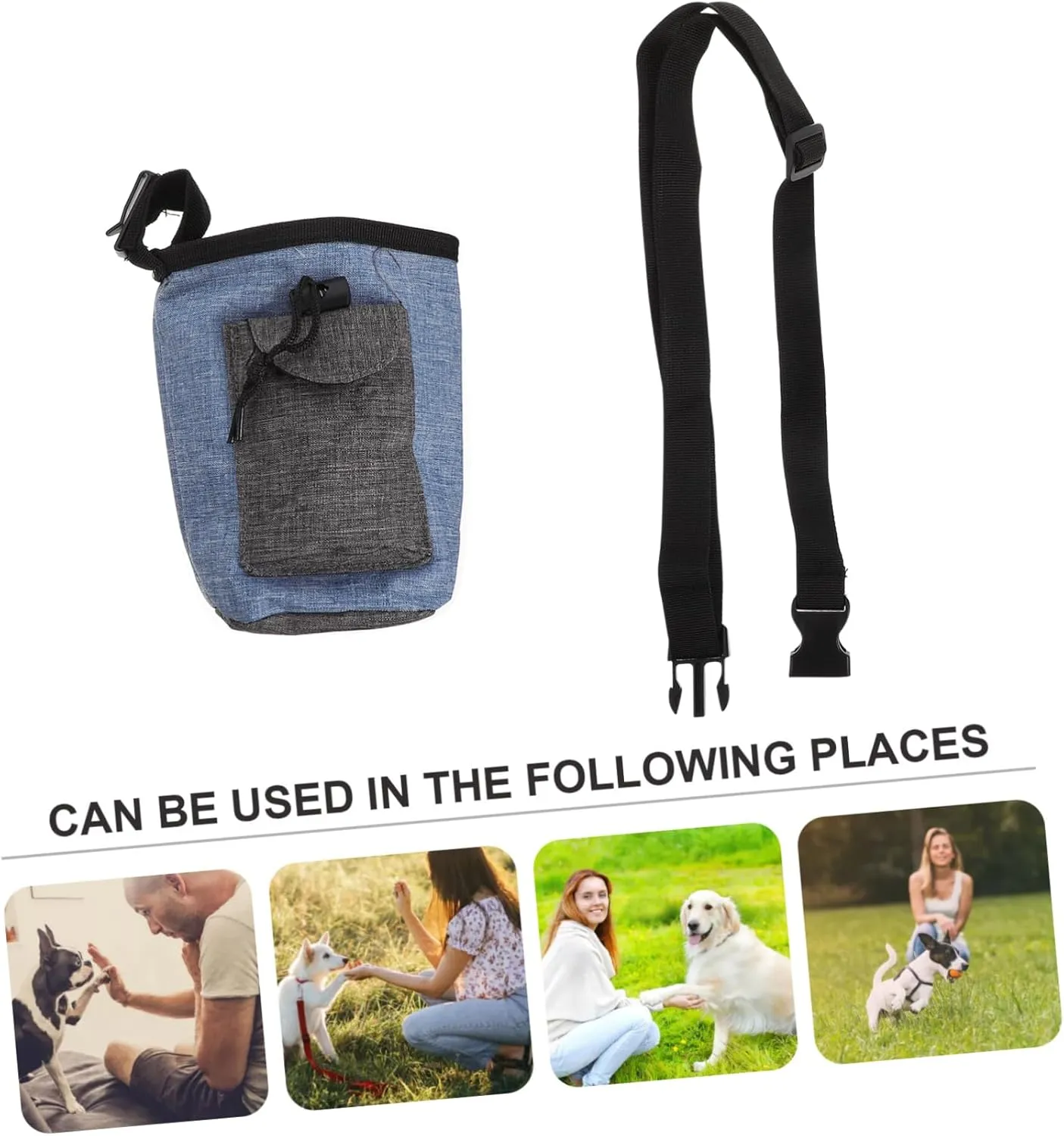 Milisten Versatile Dog Treat Pouch Puppy Snacks Bag Pet Food Bag Large Capacity for Obedience Training