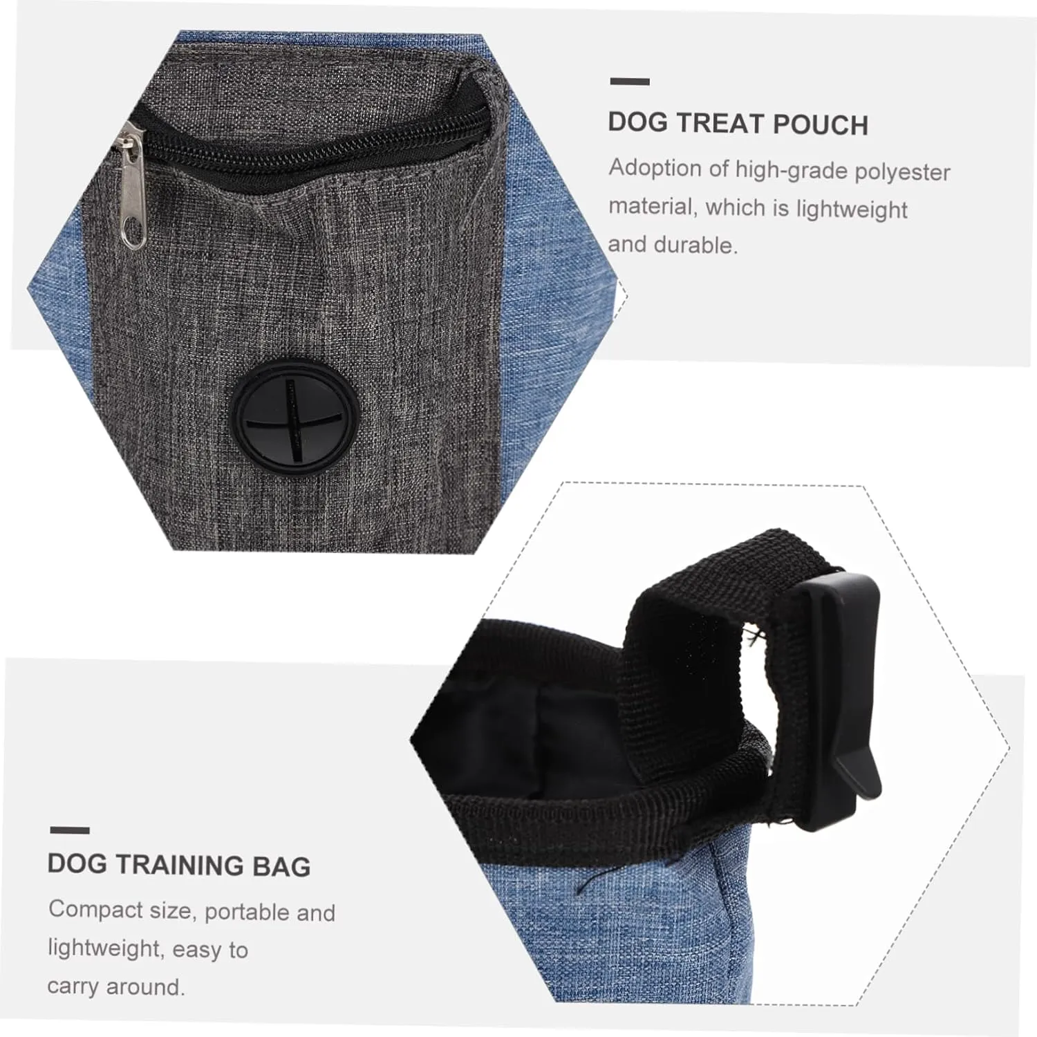 Milisten Versatile Dog Treat Pouch Puppy Snacks Bag Pet Food Bag Large Capacity for Obedience Training