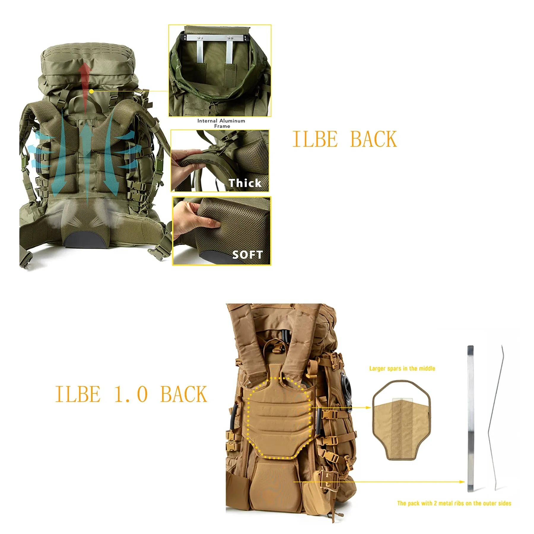 Military Large Backpack with Hydration Pack