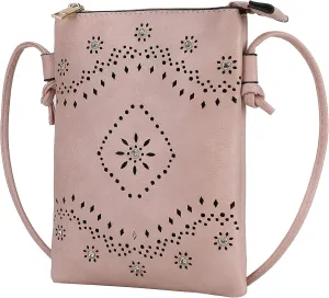 MKF Collection Crossbody Bags for Women Handbag, PU Leather Crossover, Small Shoulder Side Messenger Purse