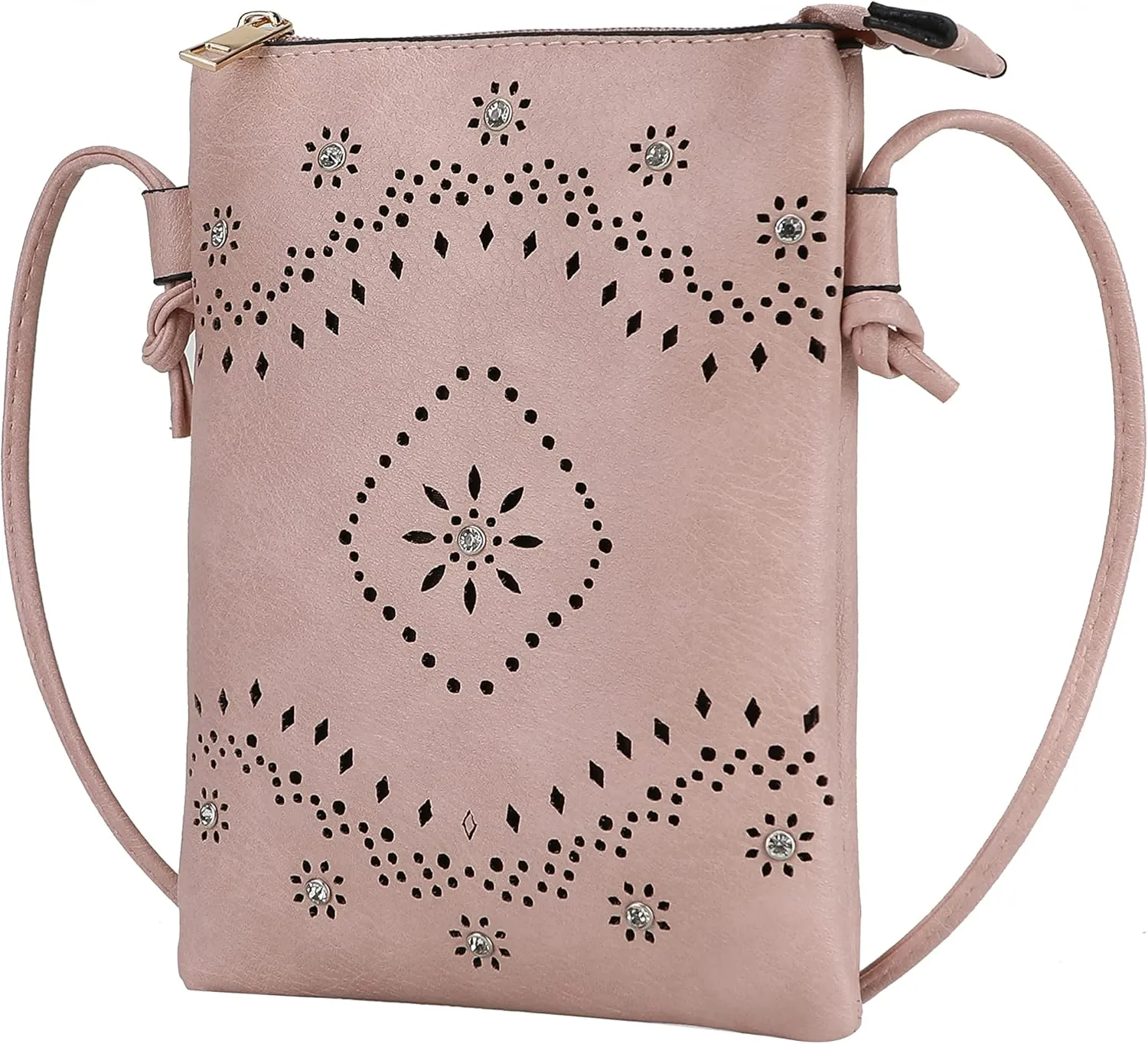 MKF Collection Crossbody Bags for Women Handbag, PU Leather Crossover, Small Shoulder Side Messenger Purse