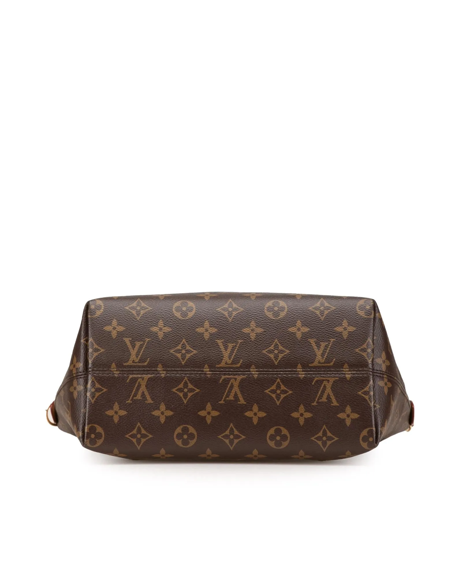 Monogram Canvas Handbag with Vachetta Leather Handles and Detachable Strap