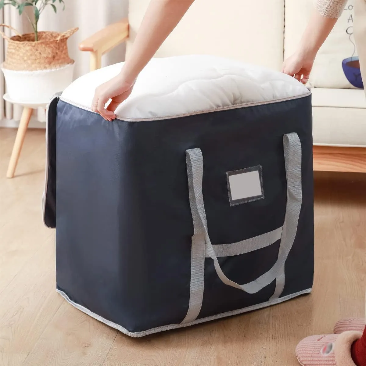 Multipurpose Extra Large Moving Duffel Storage Bags - Heavy Duty Tote for Moving, Storage, Camping and Travel