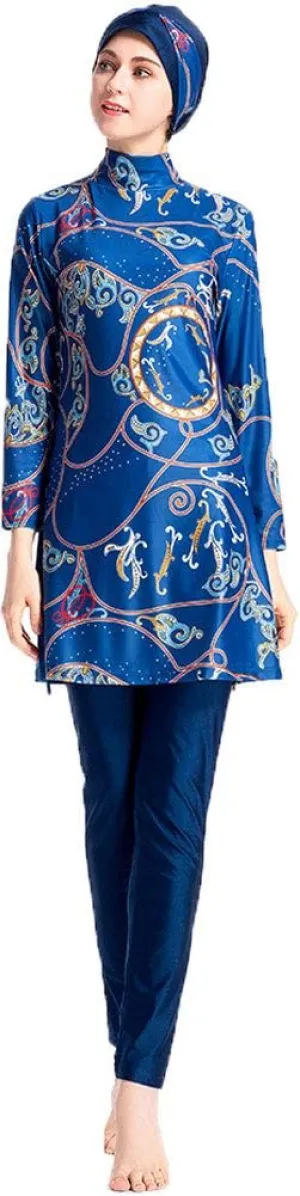 Muslim Swimsuits for Women Plus Size, Modest Islamic Arabic Swimwear Burkini Hijab