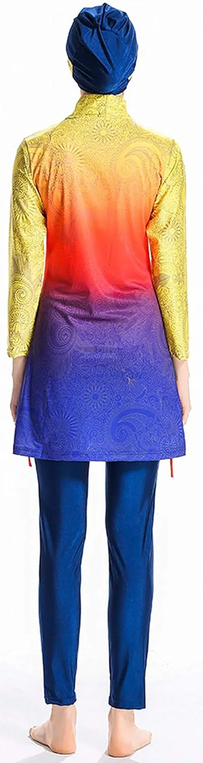 Muslim Swimsuits for Women Plus Size, Modest Islamic Swimming Suit Burkini Hijab