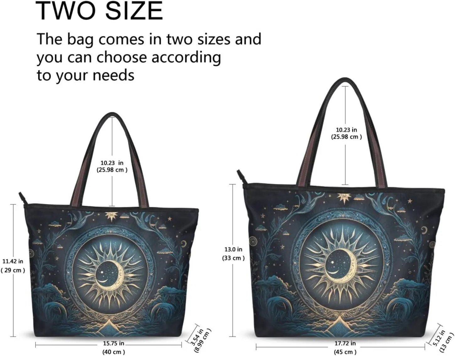 Mystical-bohemian-backdrop Tote Bags Handbags For Women Fashion Shoulder Bags