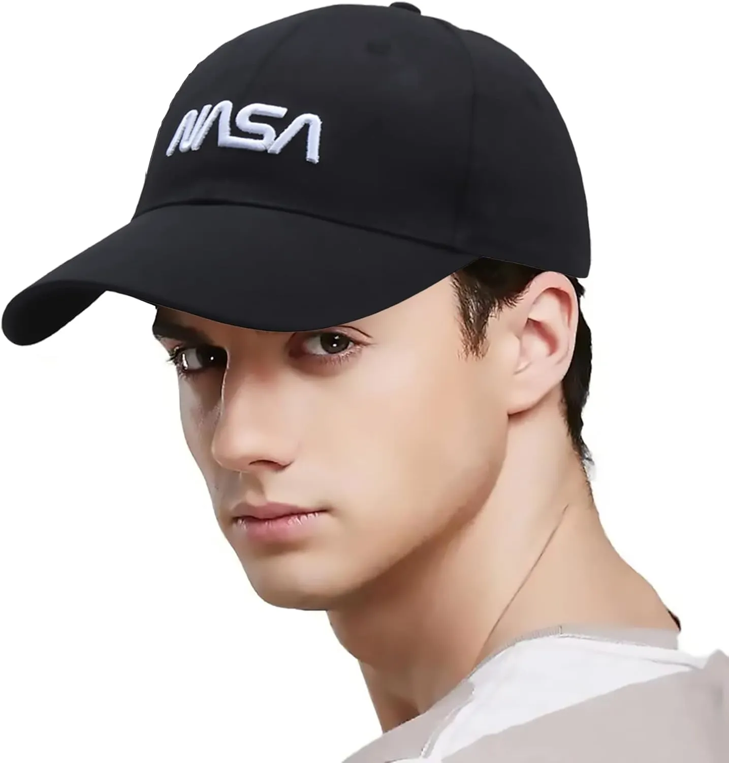 NASA Logo Baseball Cap Vintage Twill Embroidery Dad Hat Hip Hop Baseballcap Adjustable