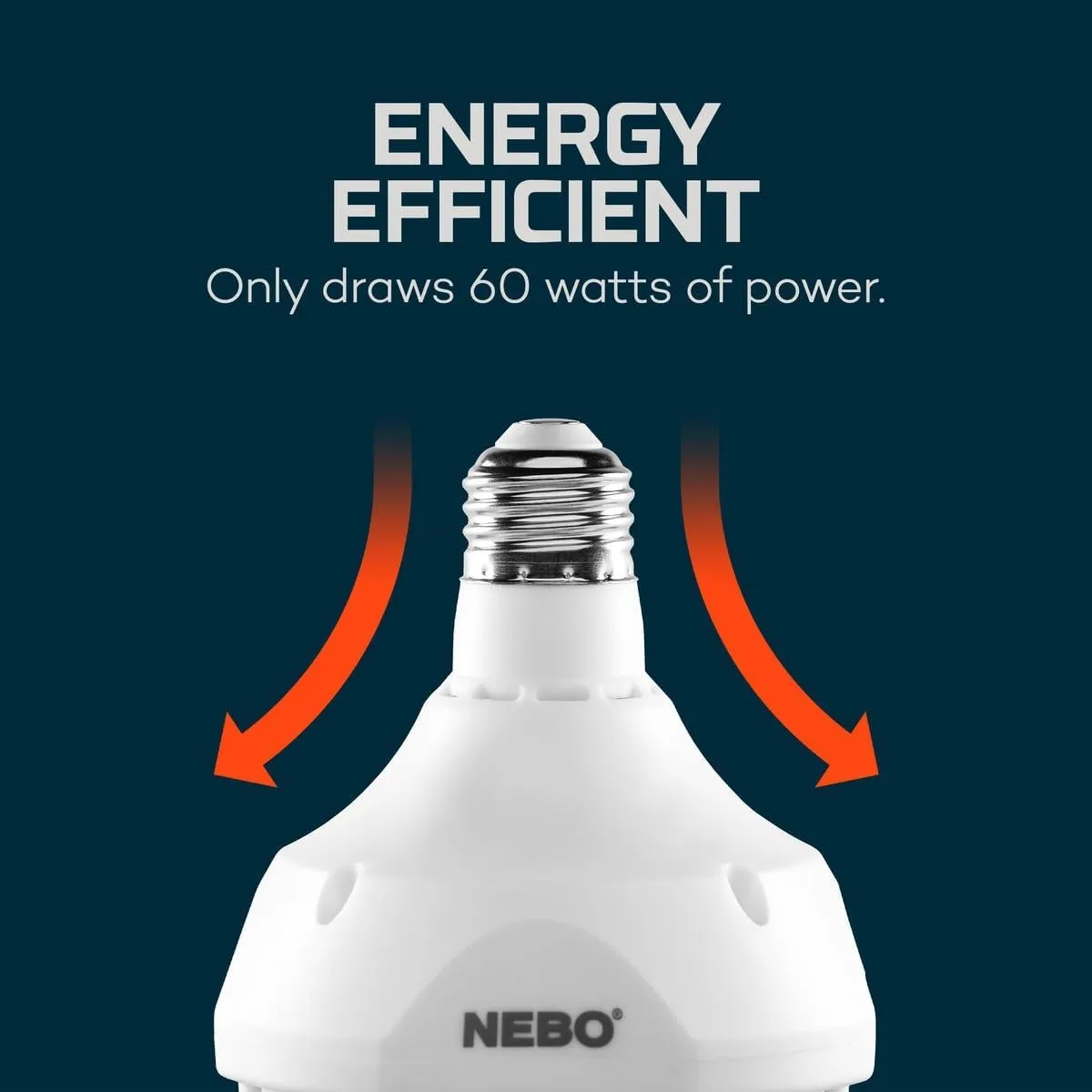 NEBO High Bright Extremely Bright LED Garage Light, Multi-Position Adjustable Panel 9000 Lumen 60W Utility Light for Garage Ceilings, Attics, Workshops,White