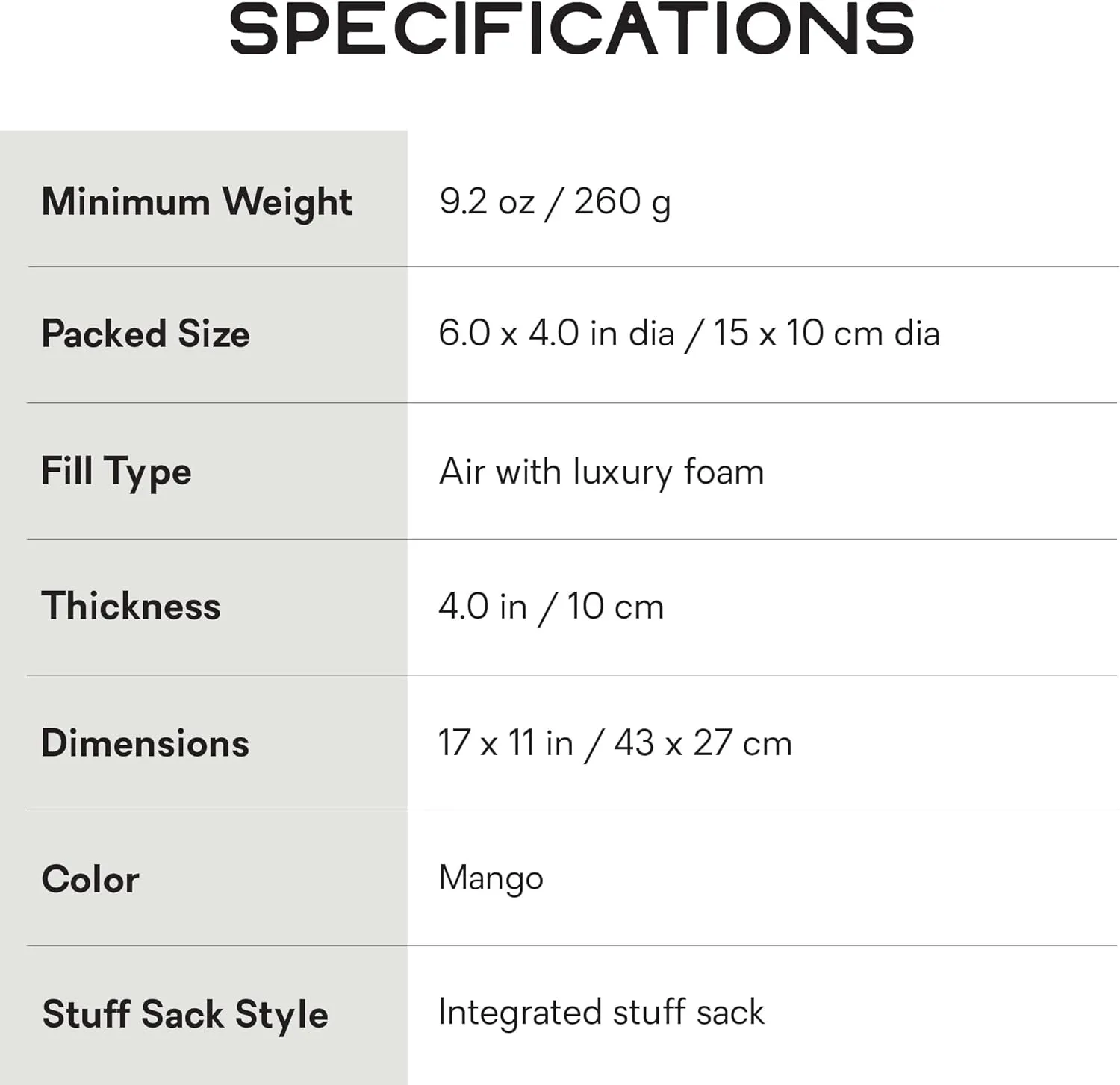 NEMO Equipment Fillo Backpacking & Camping Pillow - Mango/Golden Oak - One Size